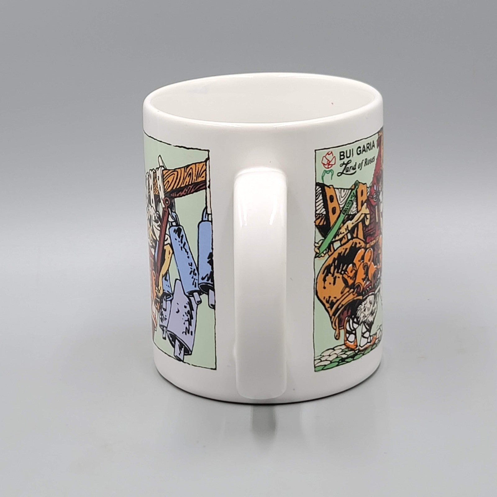 Bulgarian Souvenir Coffee Mug Bulgaria Land of the Roses Multicolor Graphics