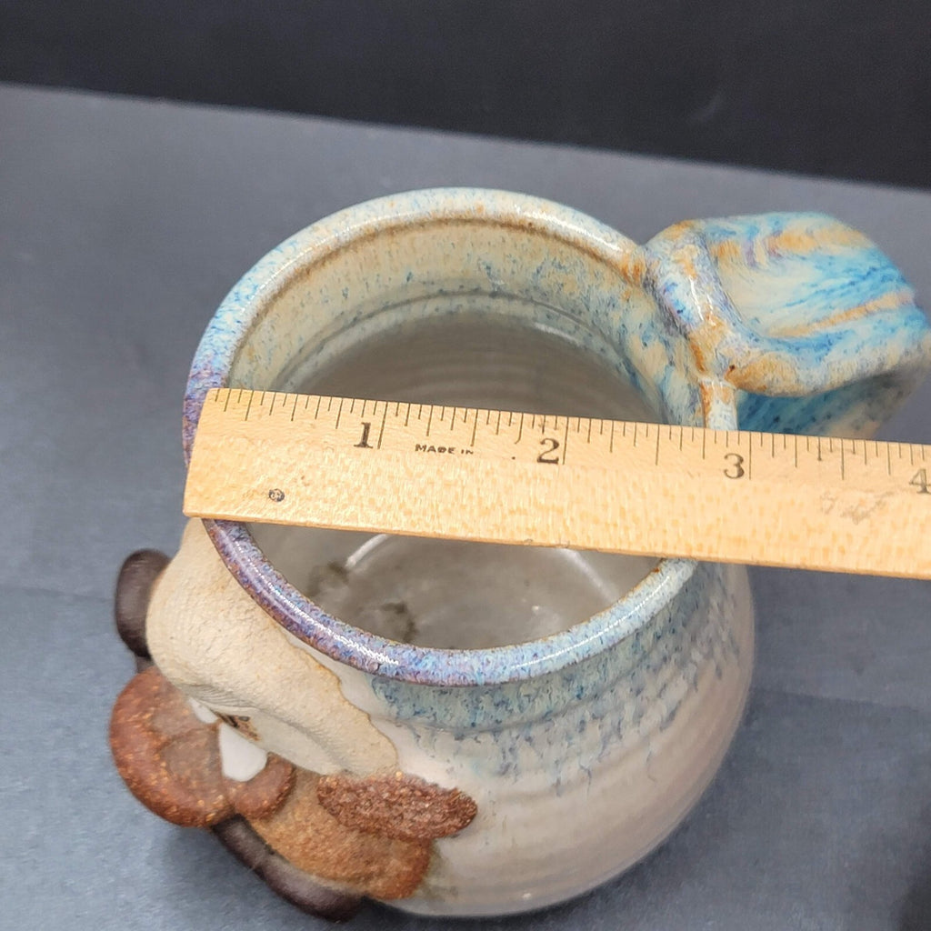 Robert Eakin SIGNED Studio Art Pottery Ugly Face Mug Keystone  5"