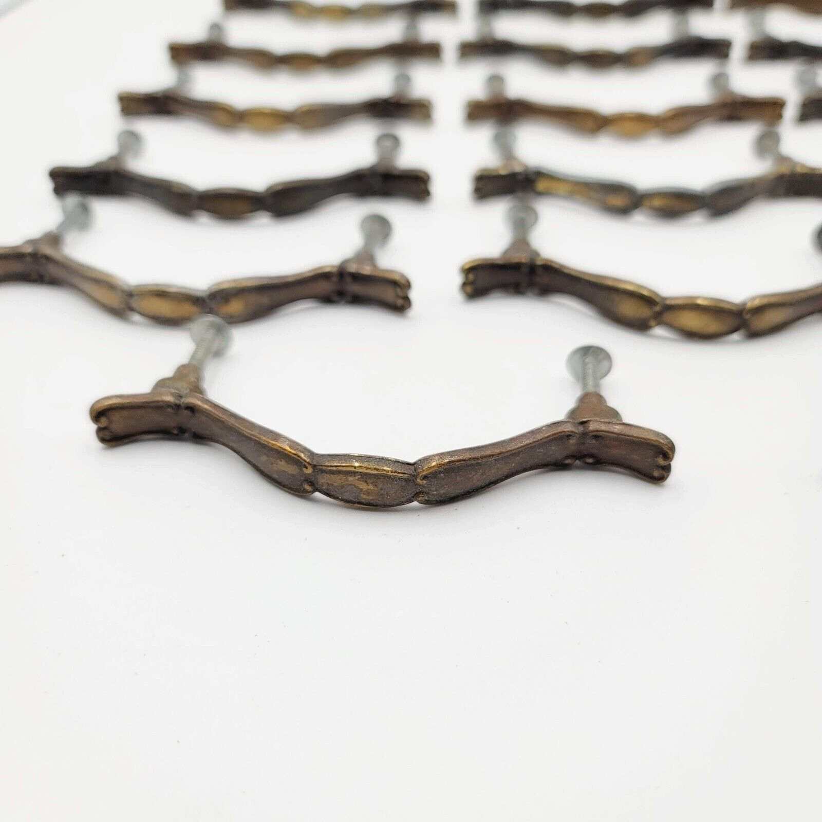 Vintage Lot of 17 Drawer Handles Cabinet Pull Allison 3" Salvage Hardware