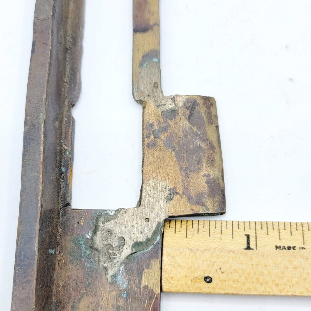 Antique Bronze Exterior Door Strike Plate Mortise Inset 7" x 1 1/2"
