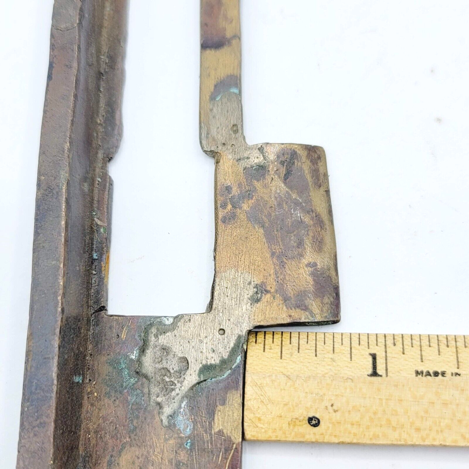 Antique Bronze Exterior Door Strike Plate Mortise Inset 7" x 1 1/2"