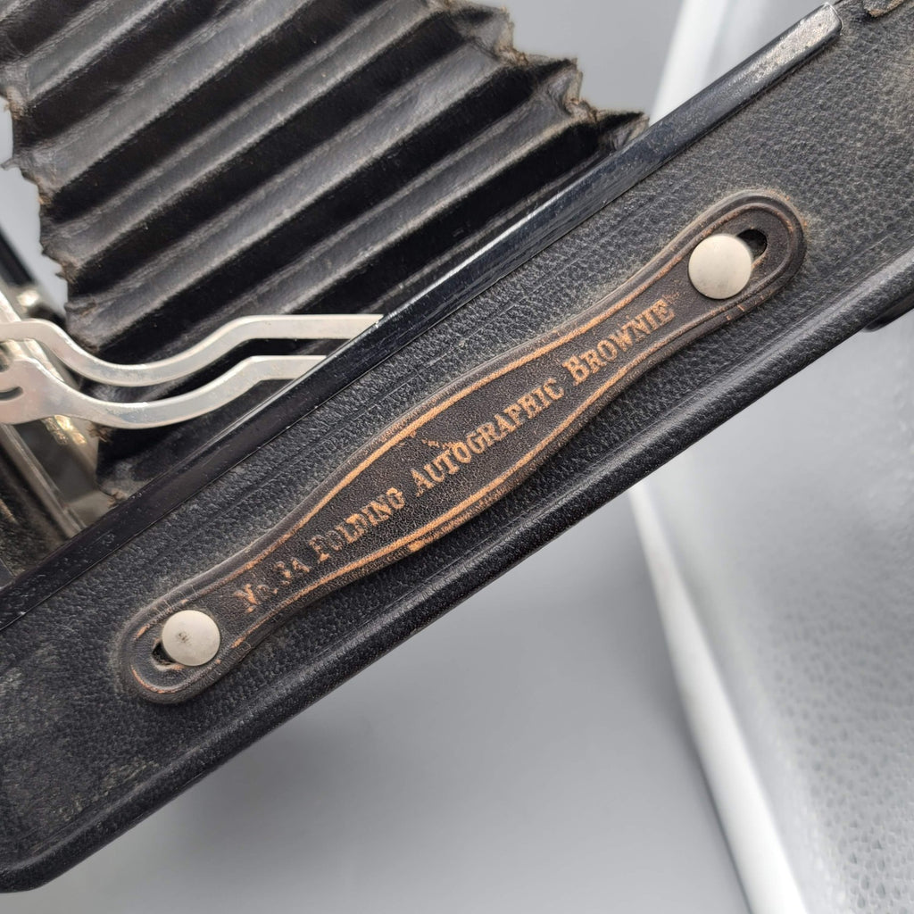 Kodak No 3A Autographic Brownie Folding Bellows Camera Antique GC