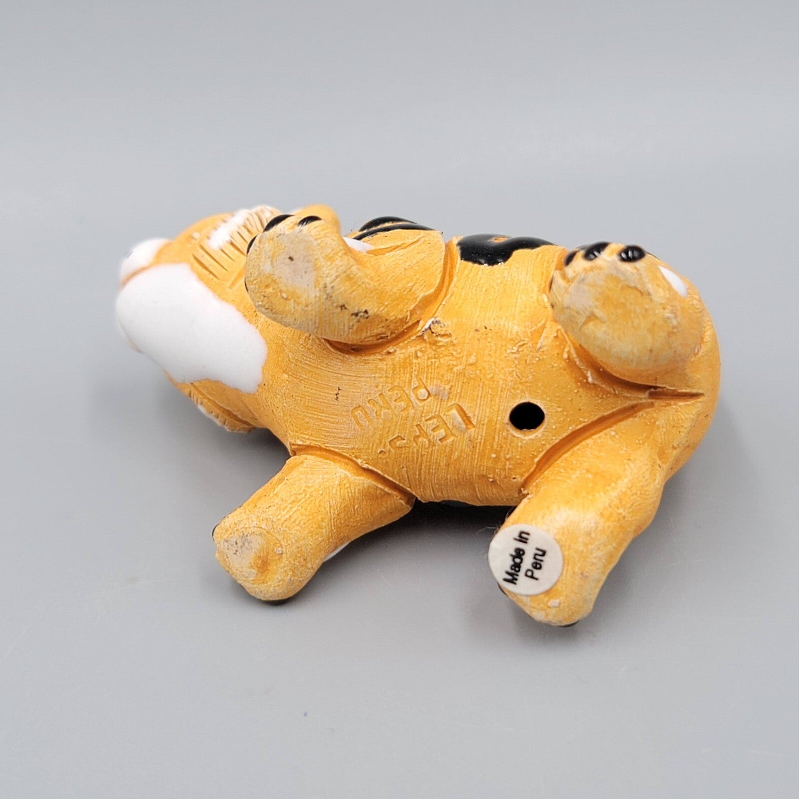 Coad Pottery Tiger Made in Peru Peruvian Pottery Figurine 2.25" x 1.75"