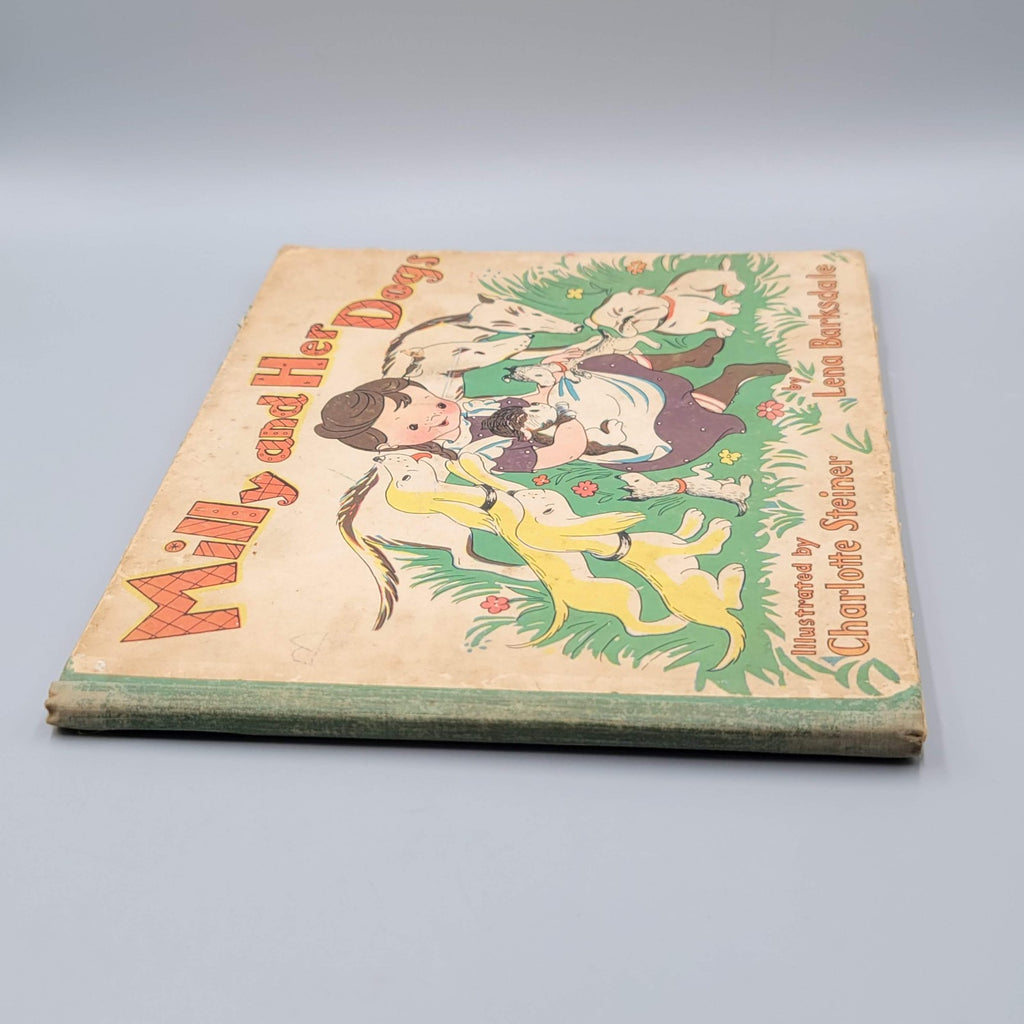 Milly And Her Dogs By Lena Barksdale Antique Children’s Book AS-IS See Photos