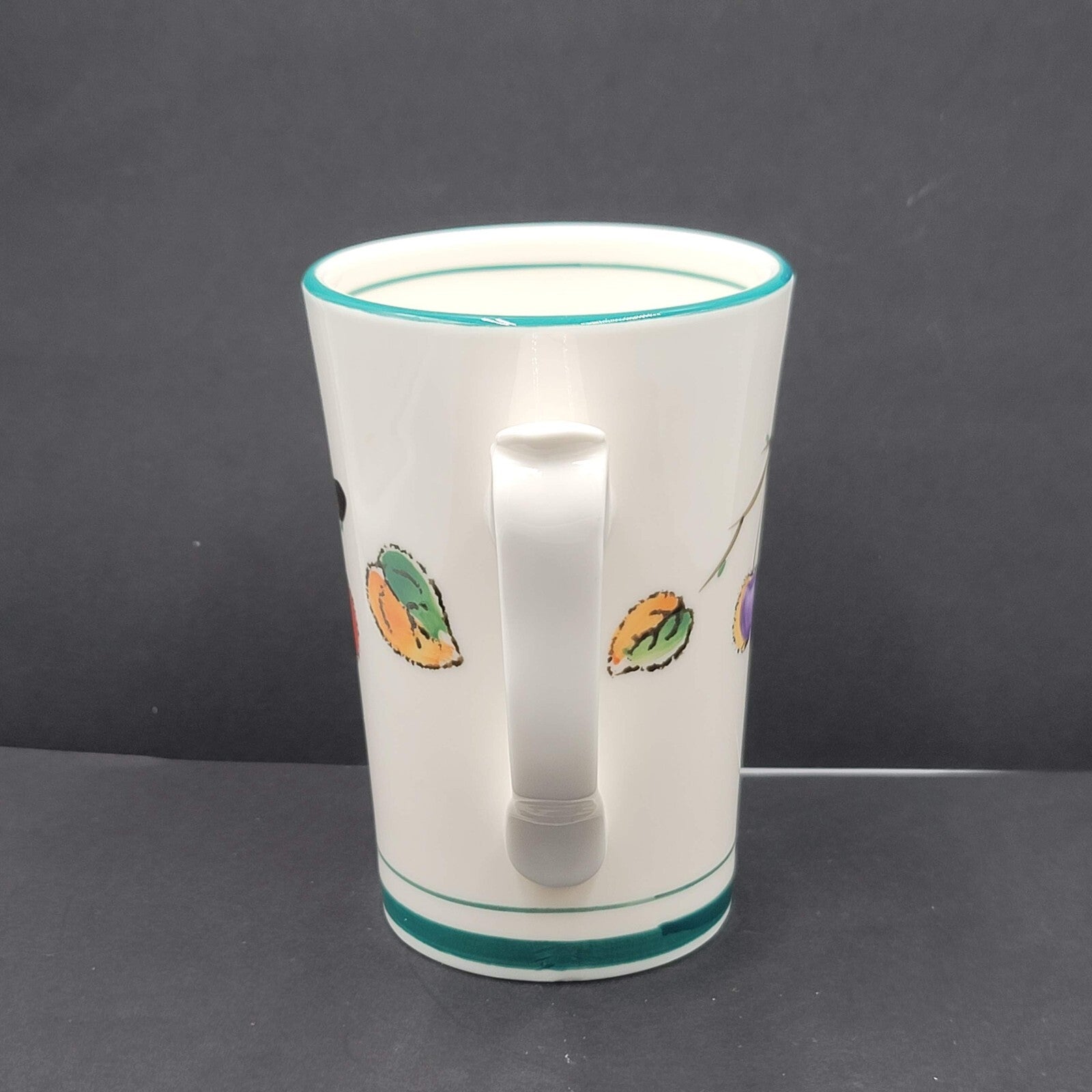 Vintage Chum Bone China Coffee Mug Tea Cup Cherries Fruit