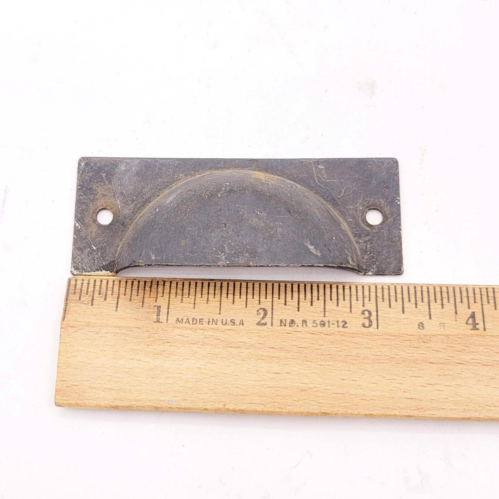 Vintage SINGLE Bin Pull Drawer Hardware Reclaimed Salvaged 2 5/8"