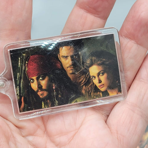 Disney PIRATES OF THE CARIBBEAN Dead Mans Chest Keychain Lot of 3