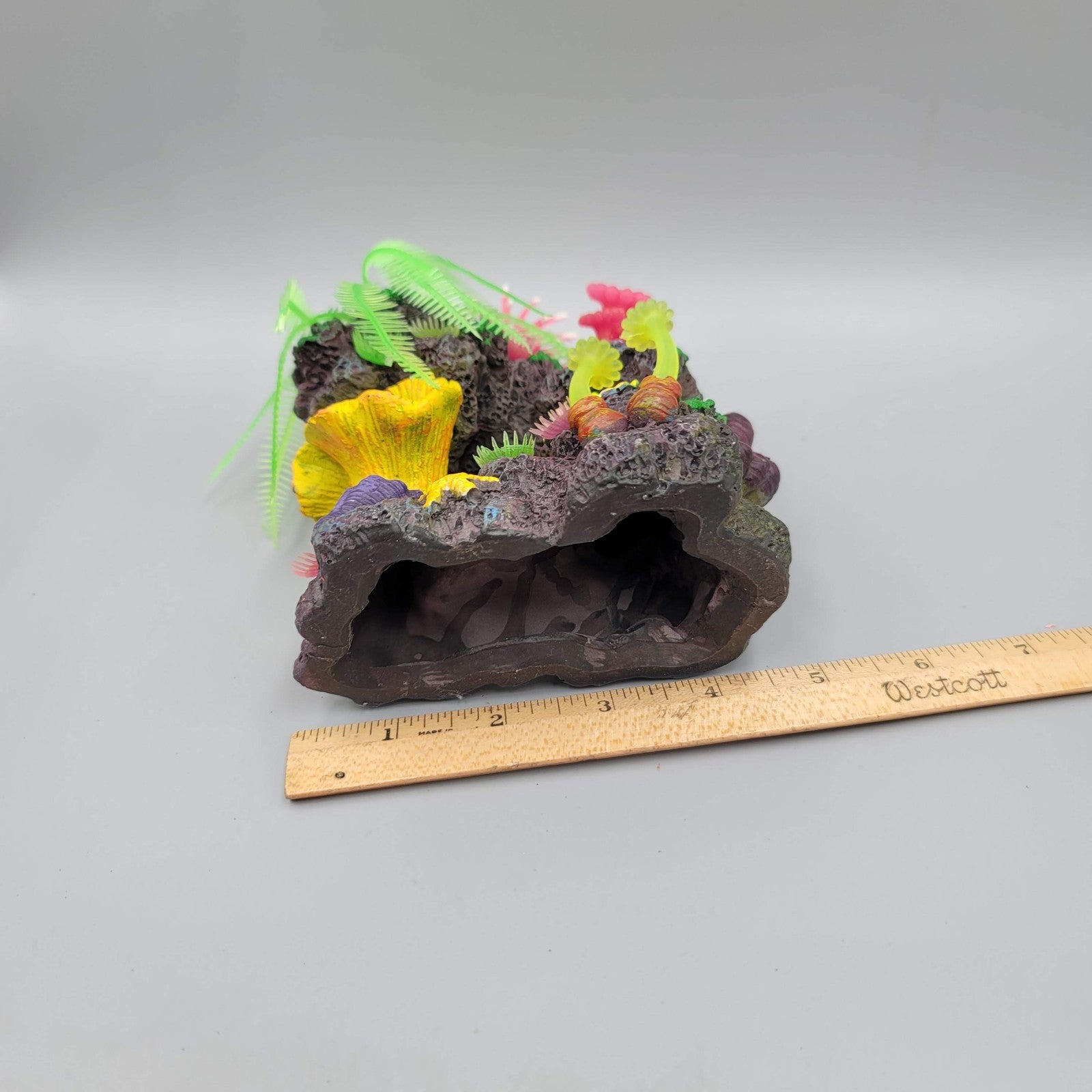 Aquarium Decor Lot 5pc Artificial Coral Plants Cave Tree Fish Tank Decorations S
