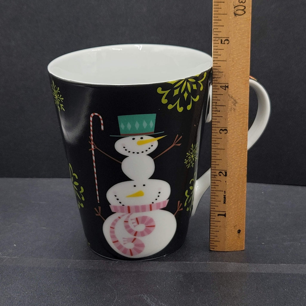 2010 Brother Sister Design Studio Snowman Christmas Mug Merry Christmas