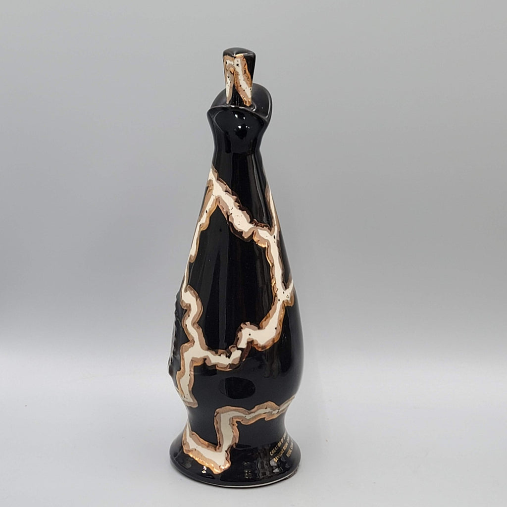 Jim Beam Paperweight Di Monte Royal 1980 C Miller Black Gold White 8 in tall