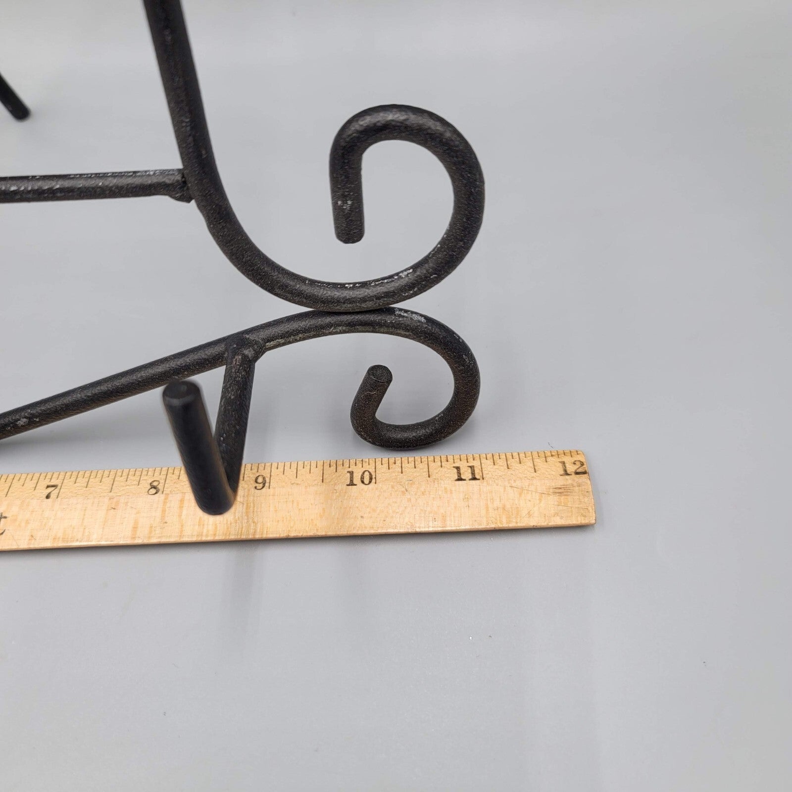 Large Tabletop Display Stand Easel Black Metal Iron Books Art Wedding Party 17in