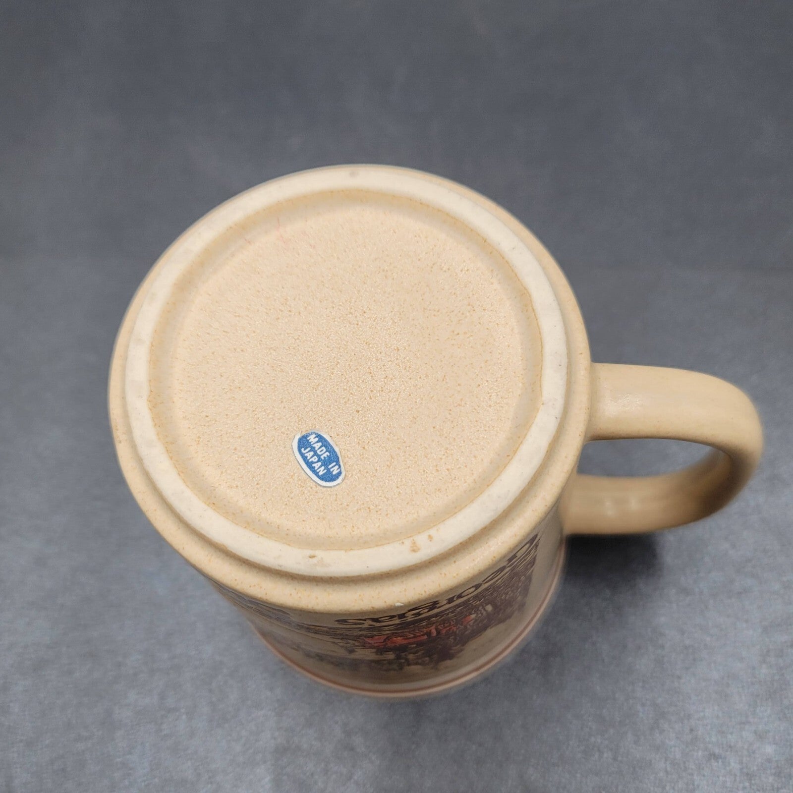 Vintage Stoneware Coffee Mug Georgias Stone Mountain Park Made in Japan Embossed