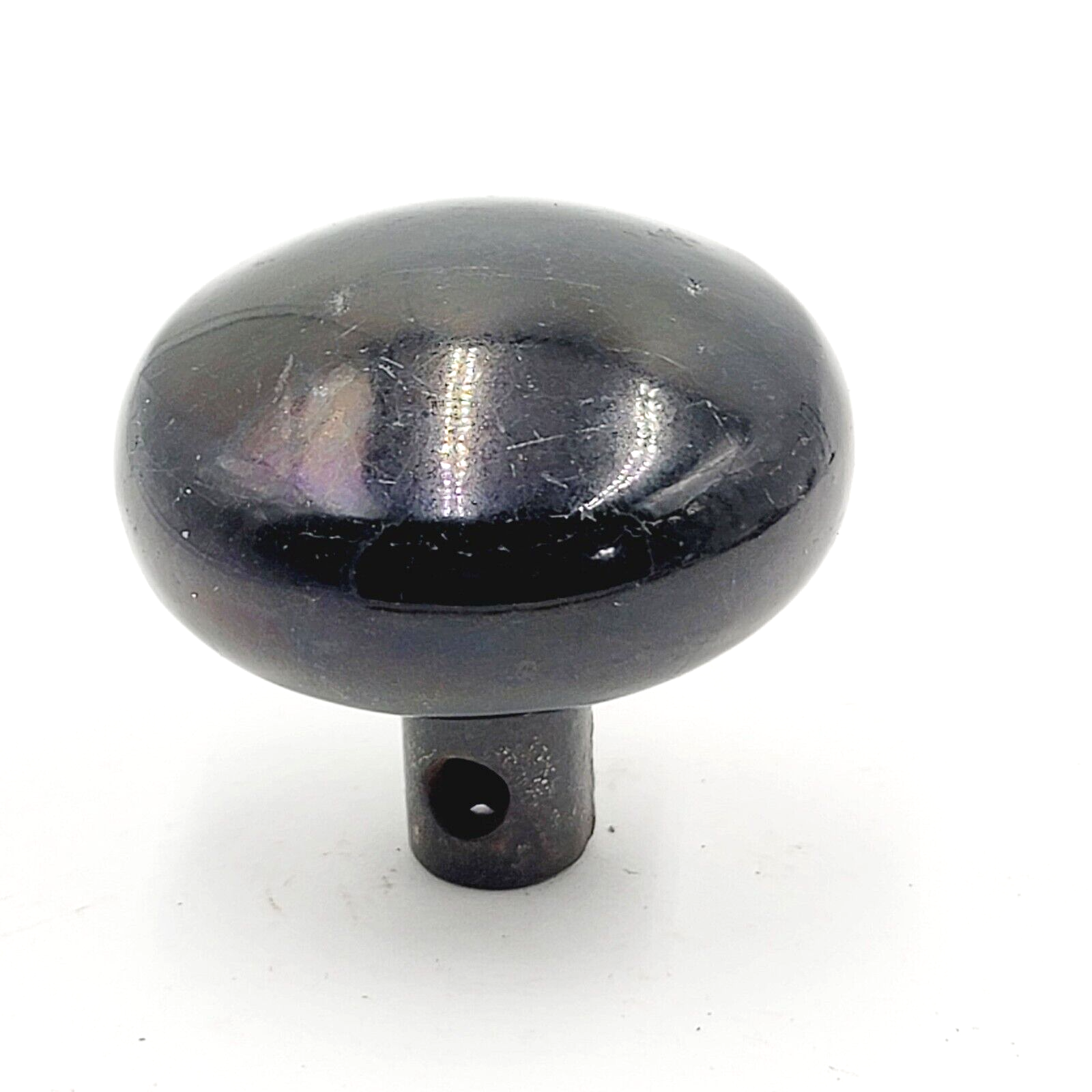 Vintage SINGLE Black Porcelain Doorknob Salvage Door Hardware sdd24