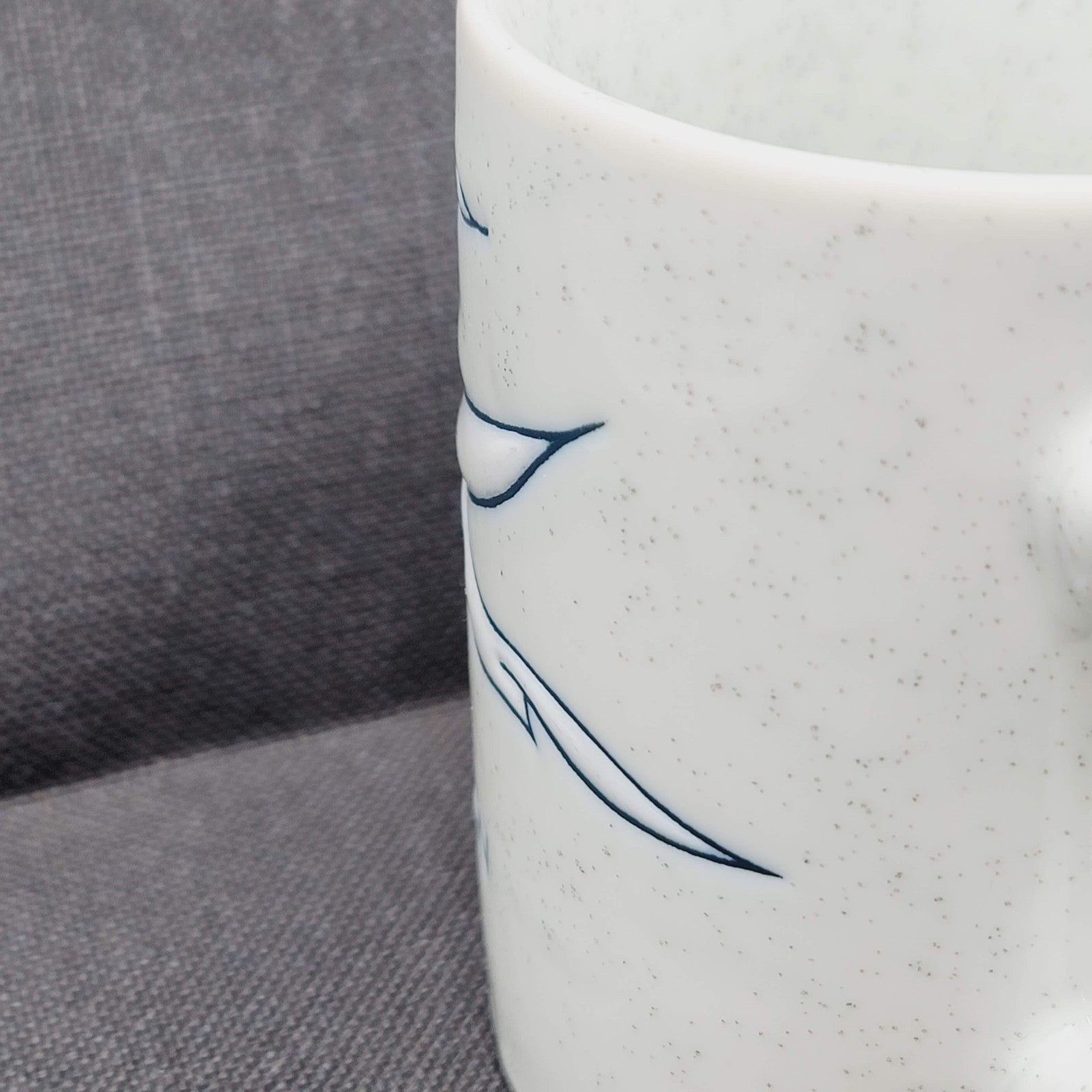 Galveston Island Coffee Mug Stoneware Cup Beach Souvenir Birds Blue Gray