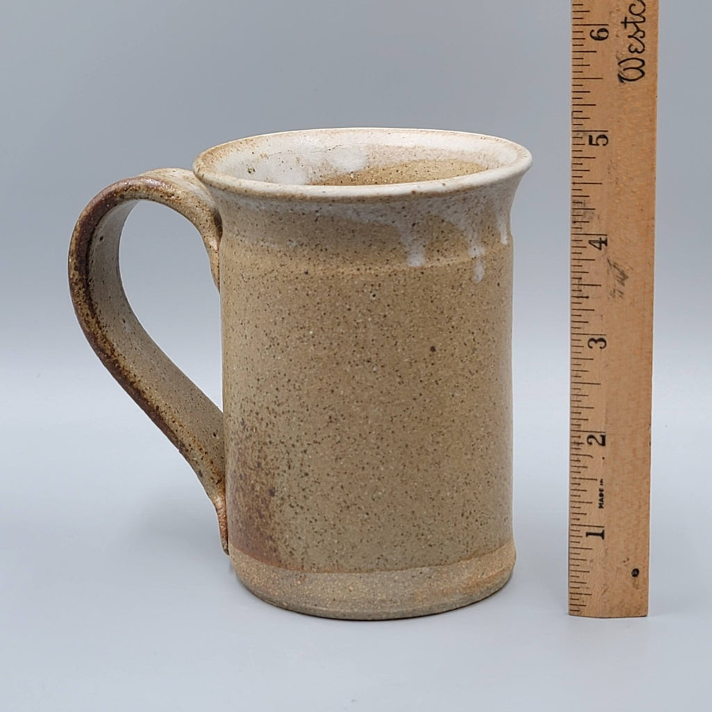 Vintage Pottery Coffee Mug with Hidden Surprise Figure Inside Cup