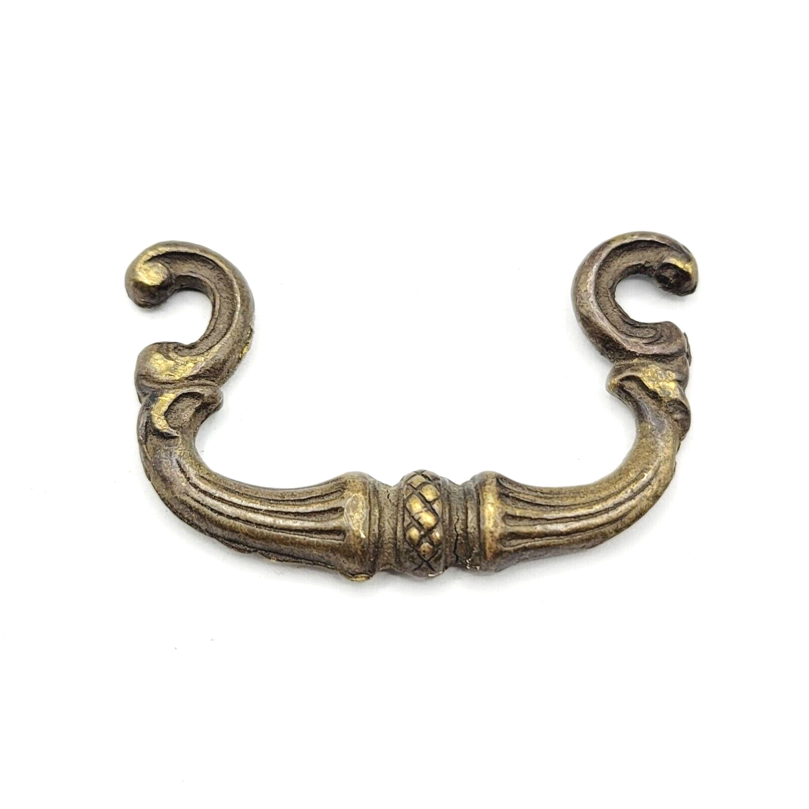 Vintage Brass Ornate Bail Pull Handle Replacement 1.75" Salvage Reclaimed 05
