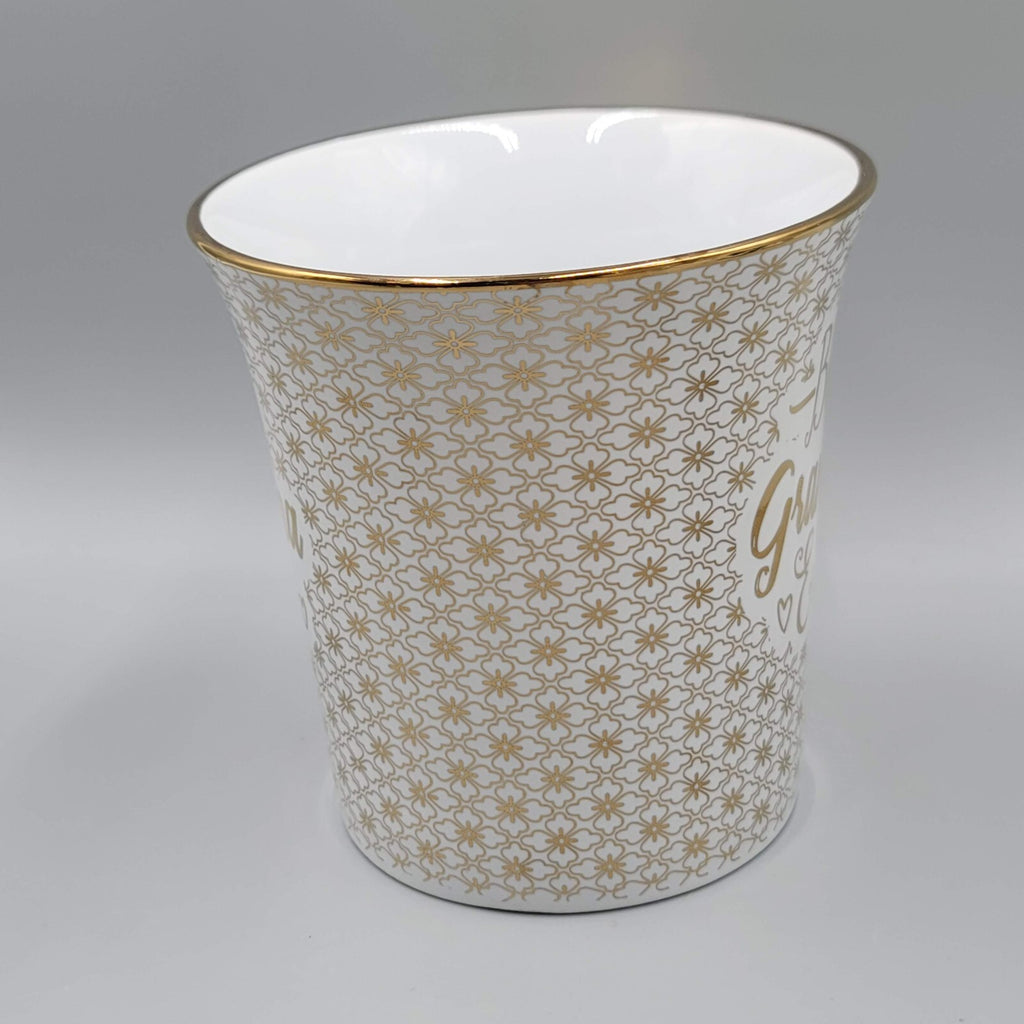 Best Grandma Ever Coffee Mug White and Gold 10 Strawberry street Large Size