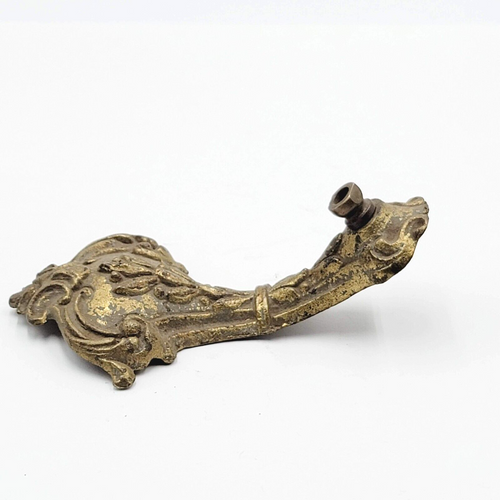 Antique Art Nouveau Deco Solid Brass Bridge Lamp Part Salvage Reclaimed 0015