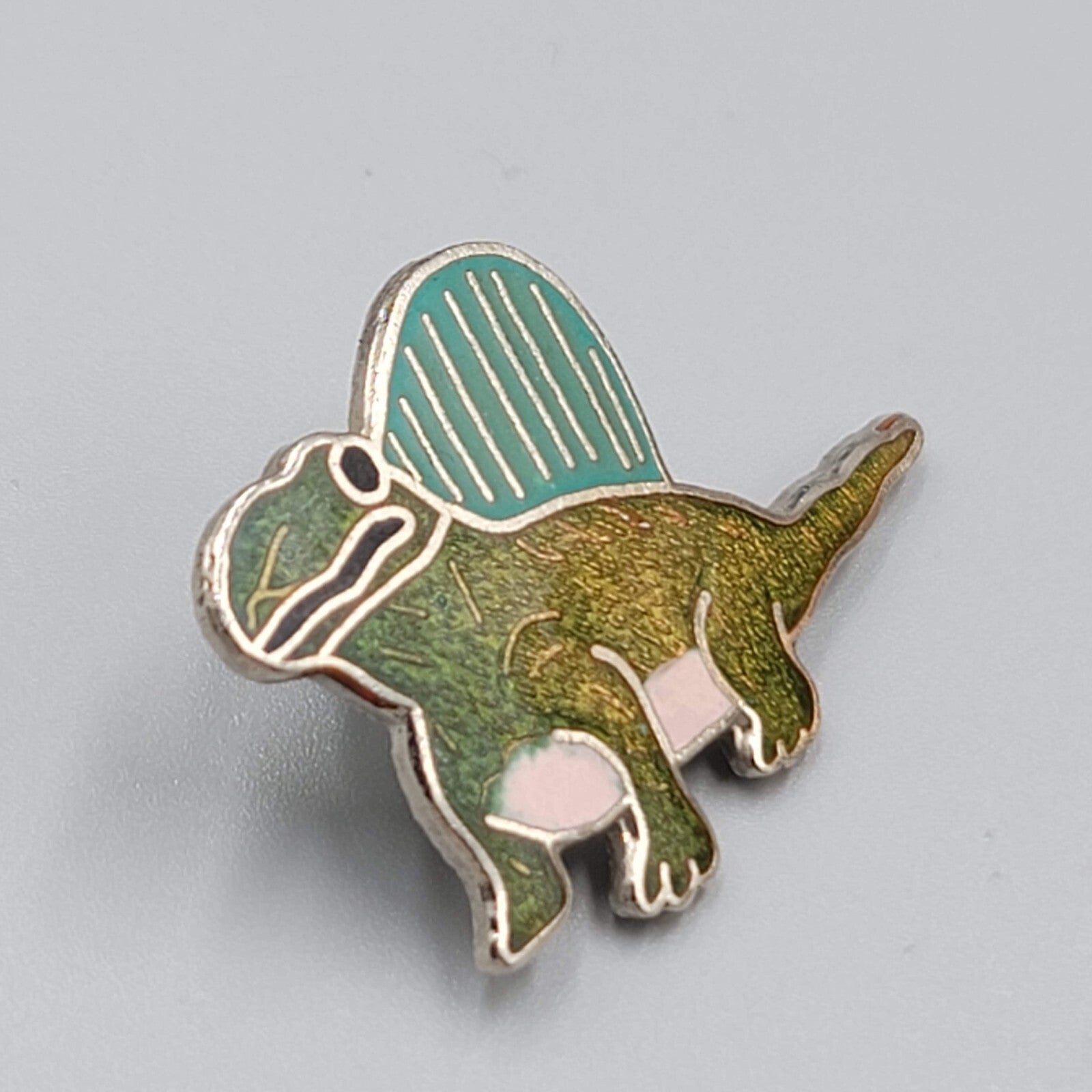 Vintage Dimetrodon Dinosaur Pin Lapel Enamel Collectible MAFCO 1.5"
