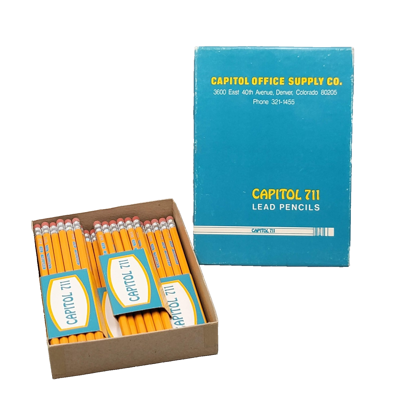 Vintage Lead Pencils Capitol 711 Med Soft (54 Total) New Old Stock Original Box