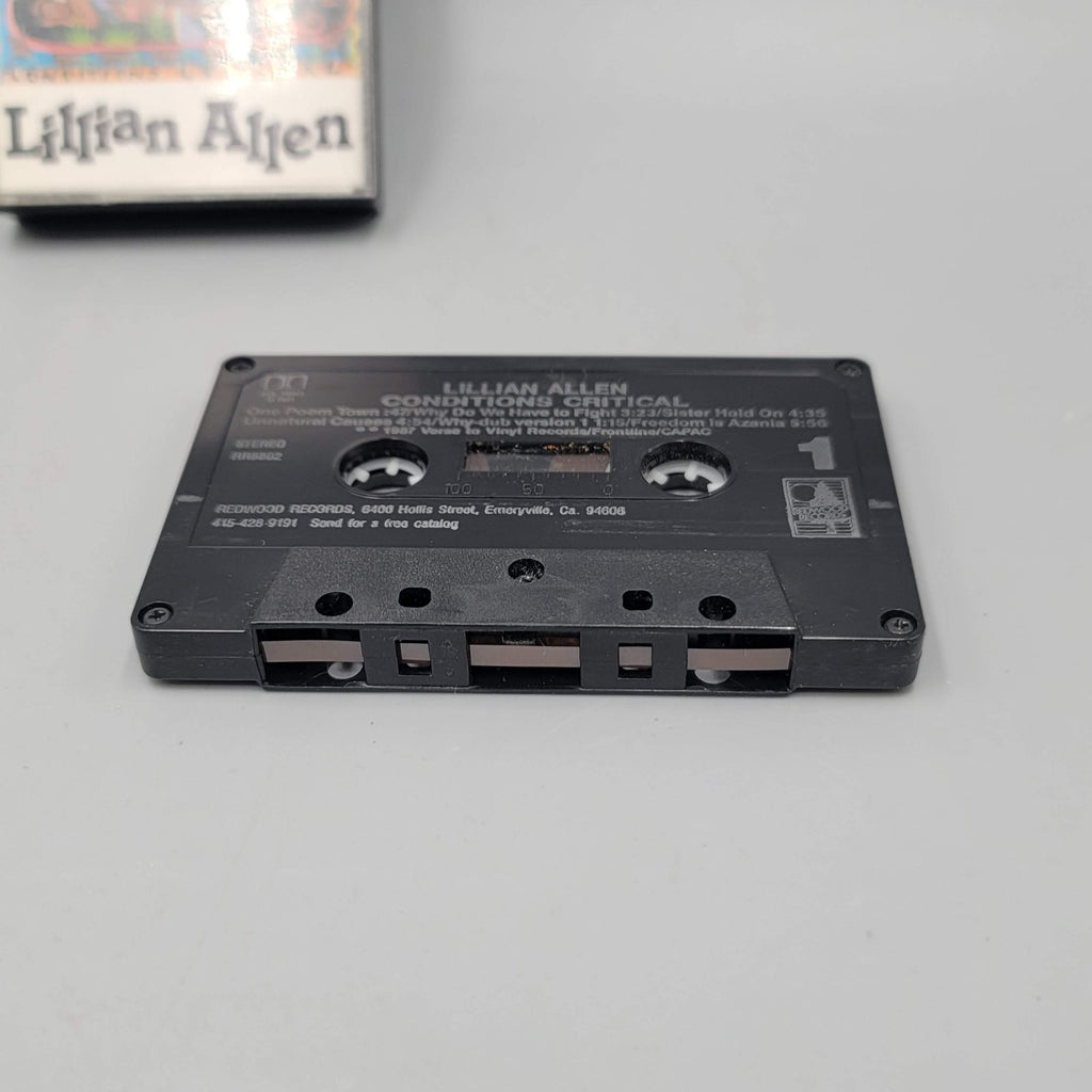 Lillian Allen  Conditions Critical Cassette Tape 1987 Redwood