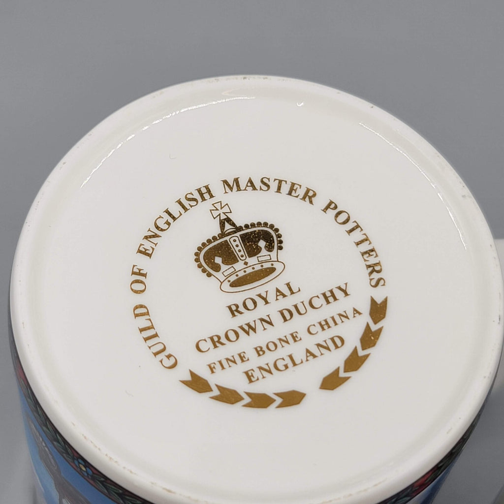 Royal Crown Duchy Transportation Communications Coffee Mug Tea Cup Set of 2