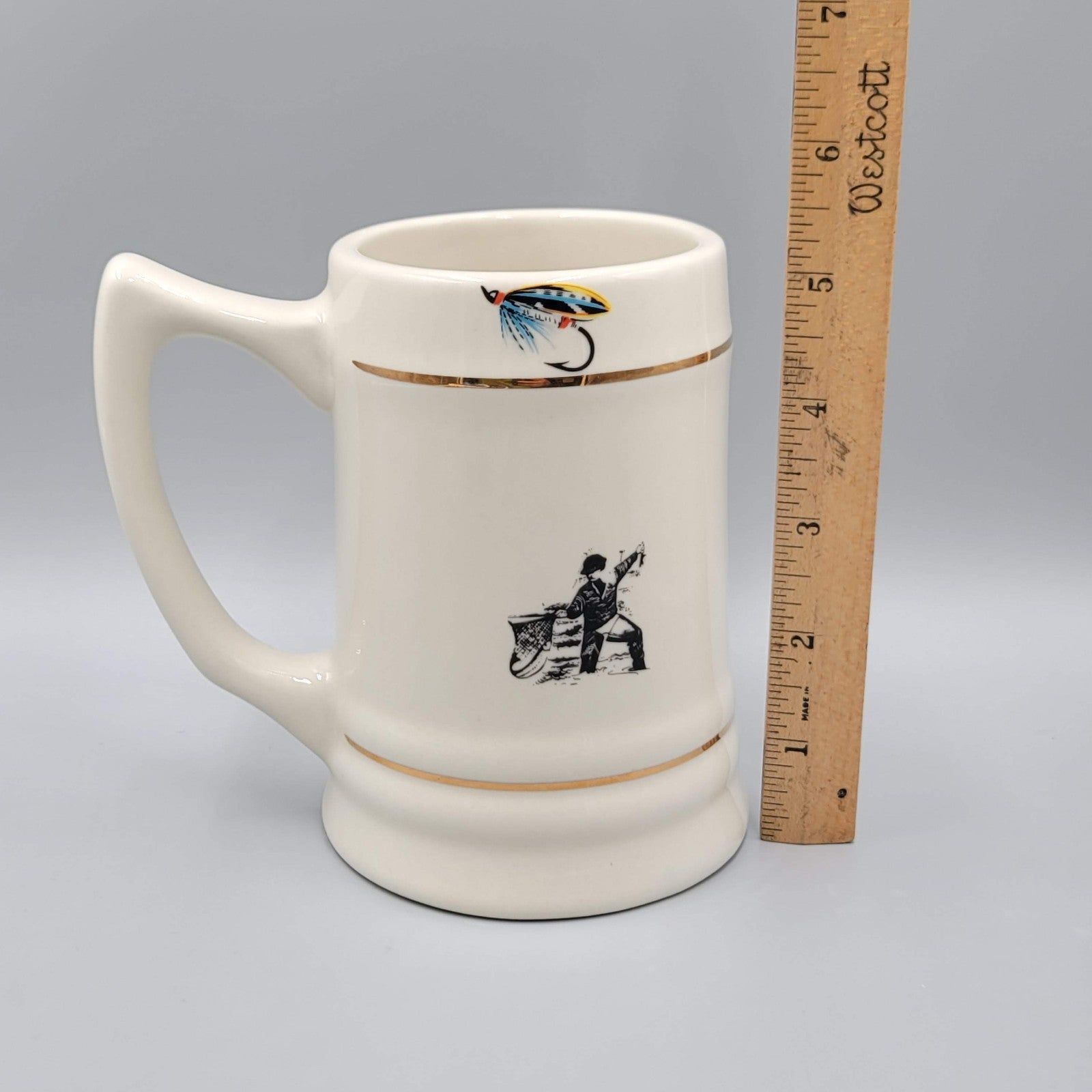 Fish Coffee Mug Rappahannock Mud Works Warrenton Fishing Beer Mug