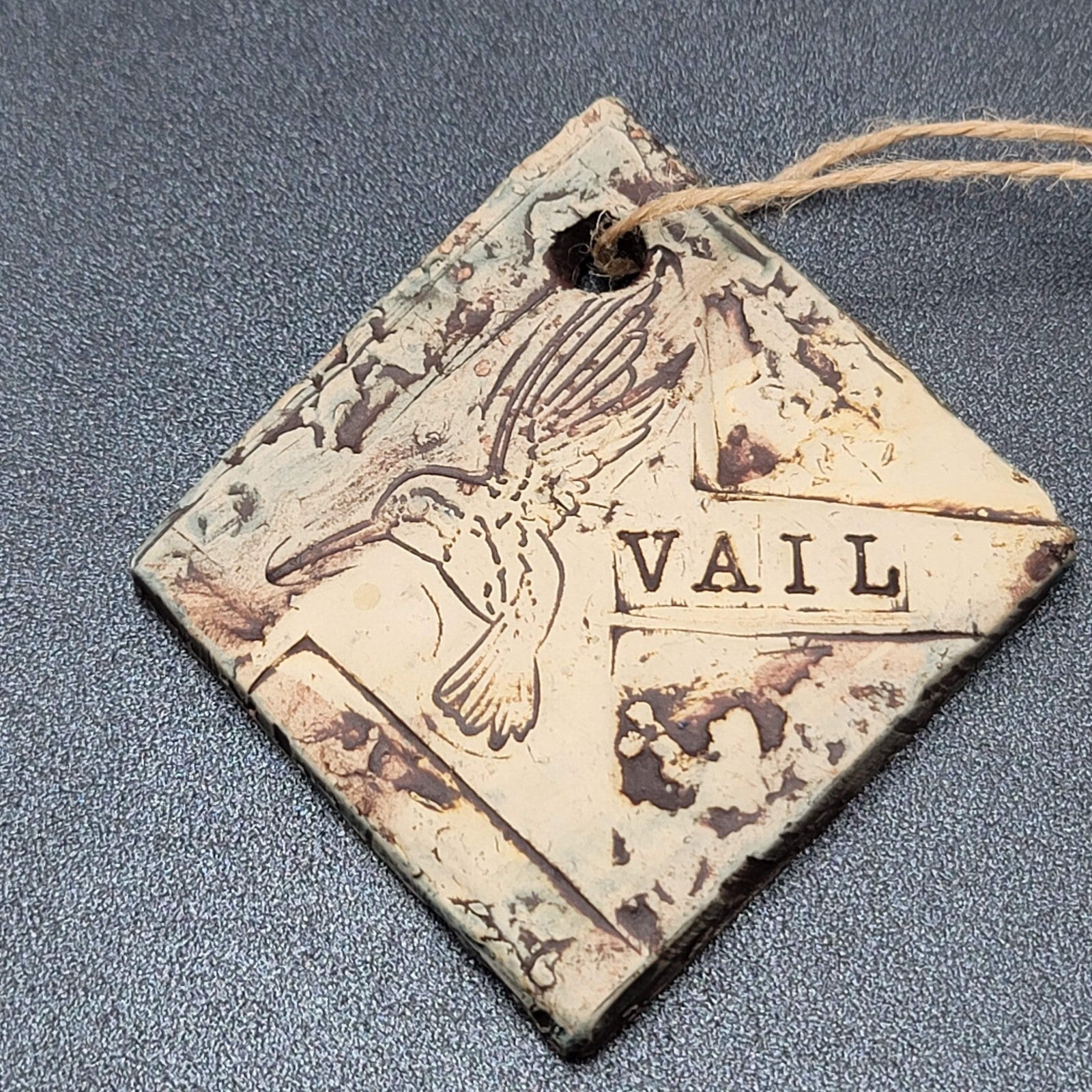 Hummingbird Ornament Vail Colorado Ski Resort Souvenir Artisan Pottery