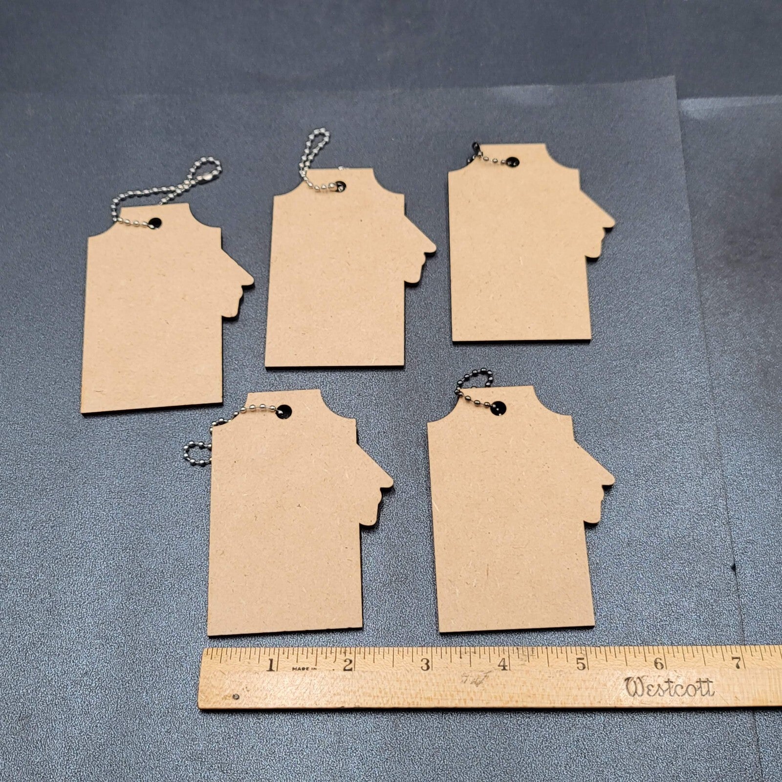 Wine Bottle Wood Gift Tags Lot of 5 CONGRATS Graduate