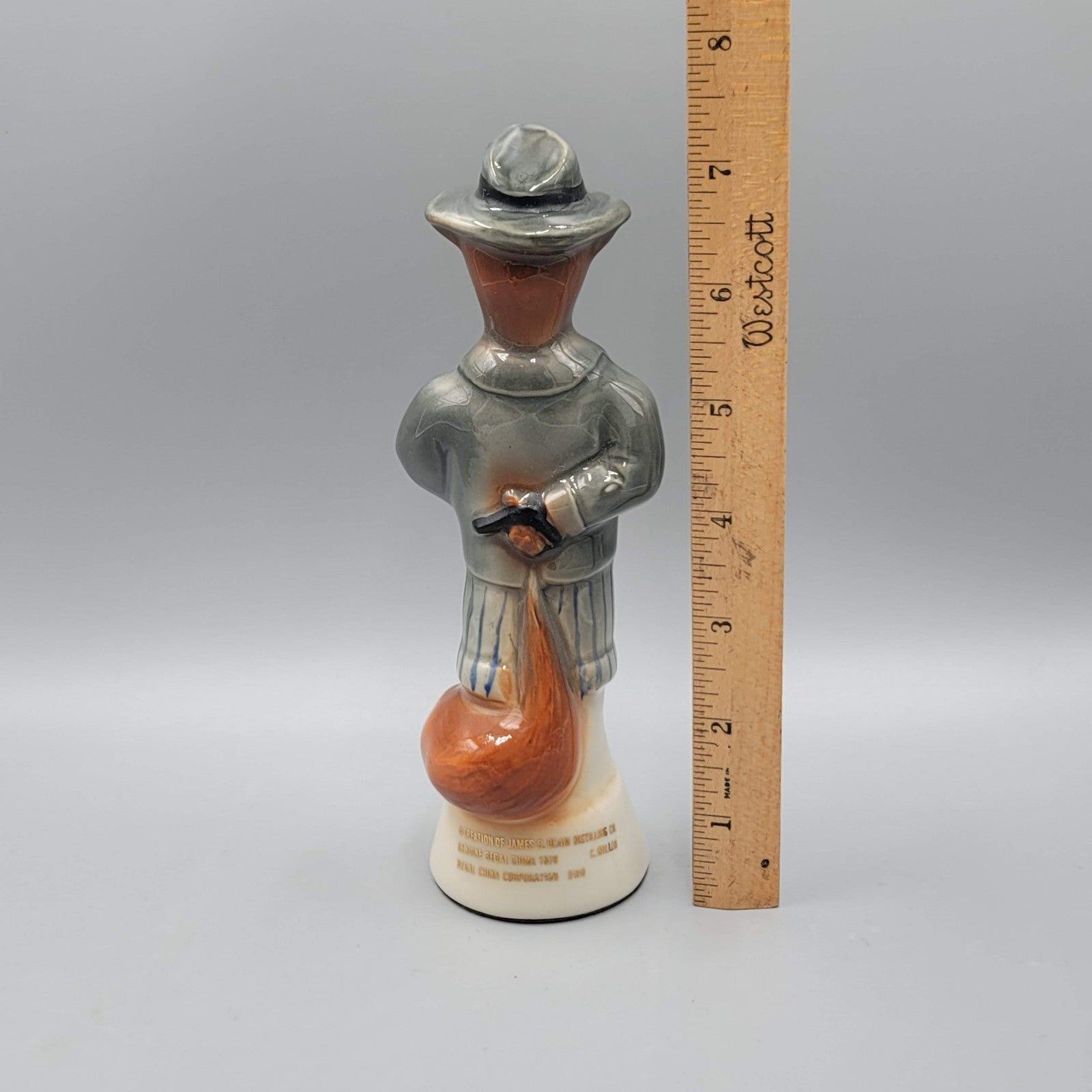 Vtg 1978 Jim Beam Bottle Club 8th Convention Fox Figurine Ceramic Paperweight