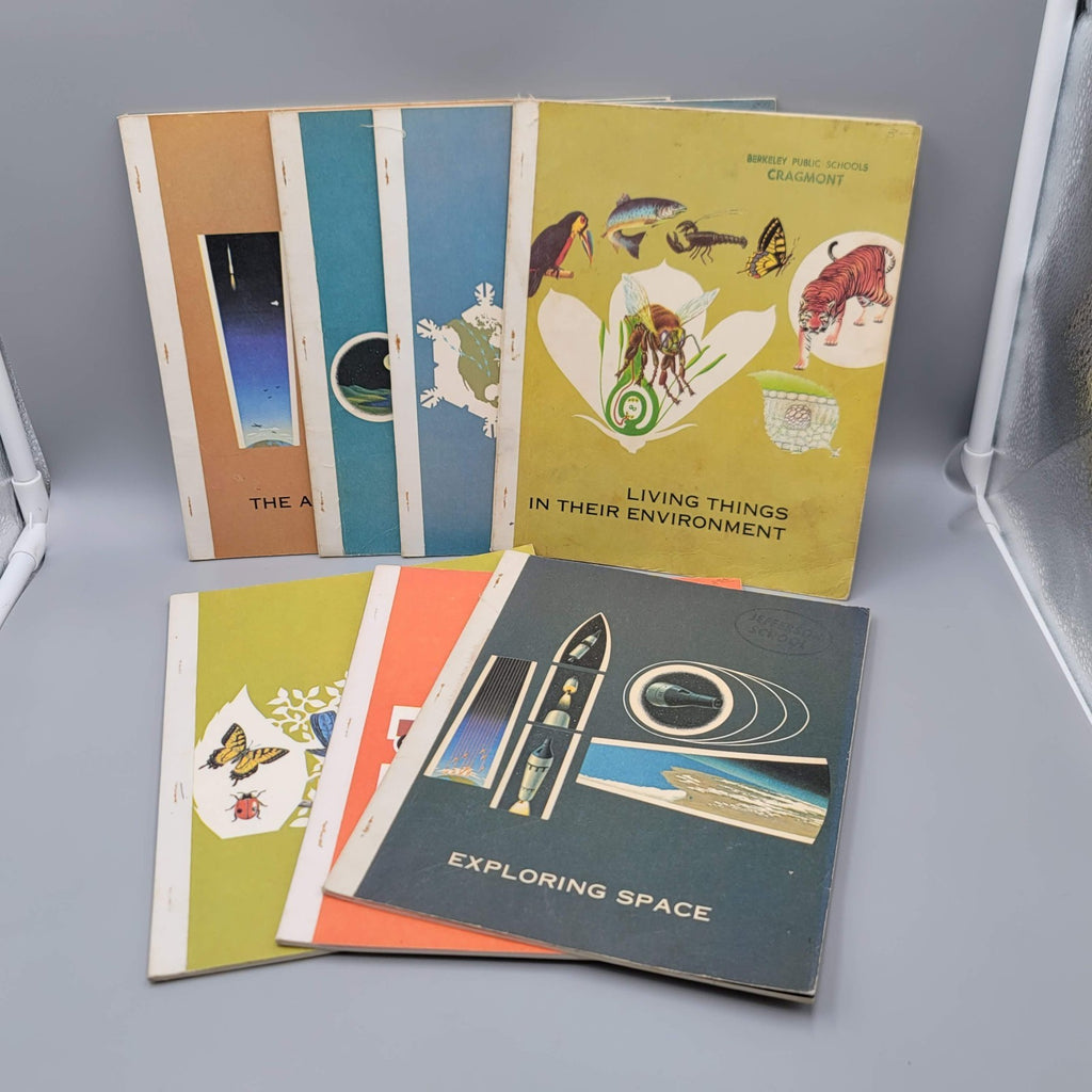 Thinking Ahead In Science Lot of 6 Books PB 1965 Animals Magnets Space Weather