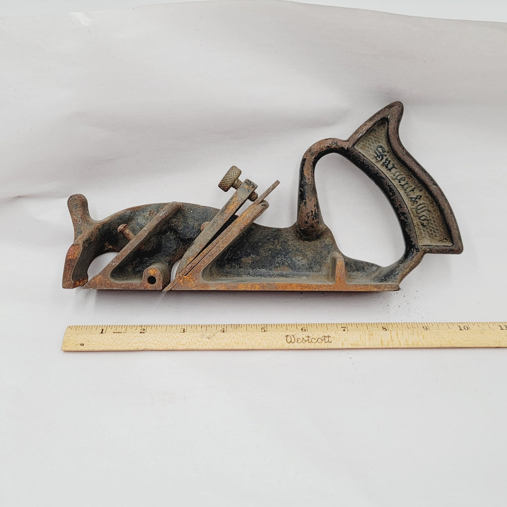 Vintage Sargent Co Rabbit Planer Made in USA Antique Hand Tool