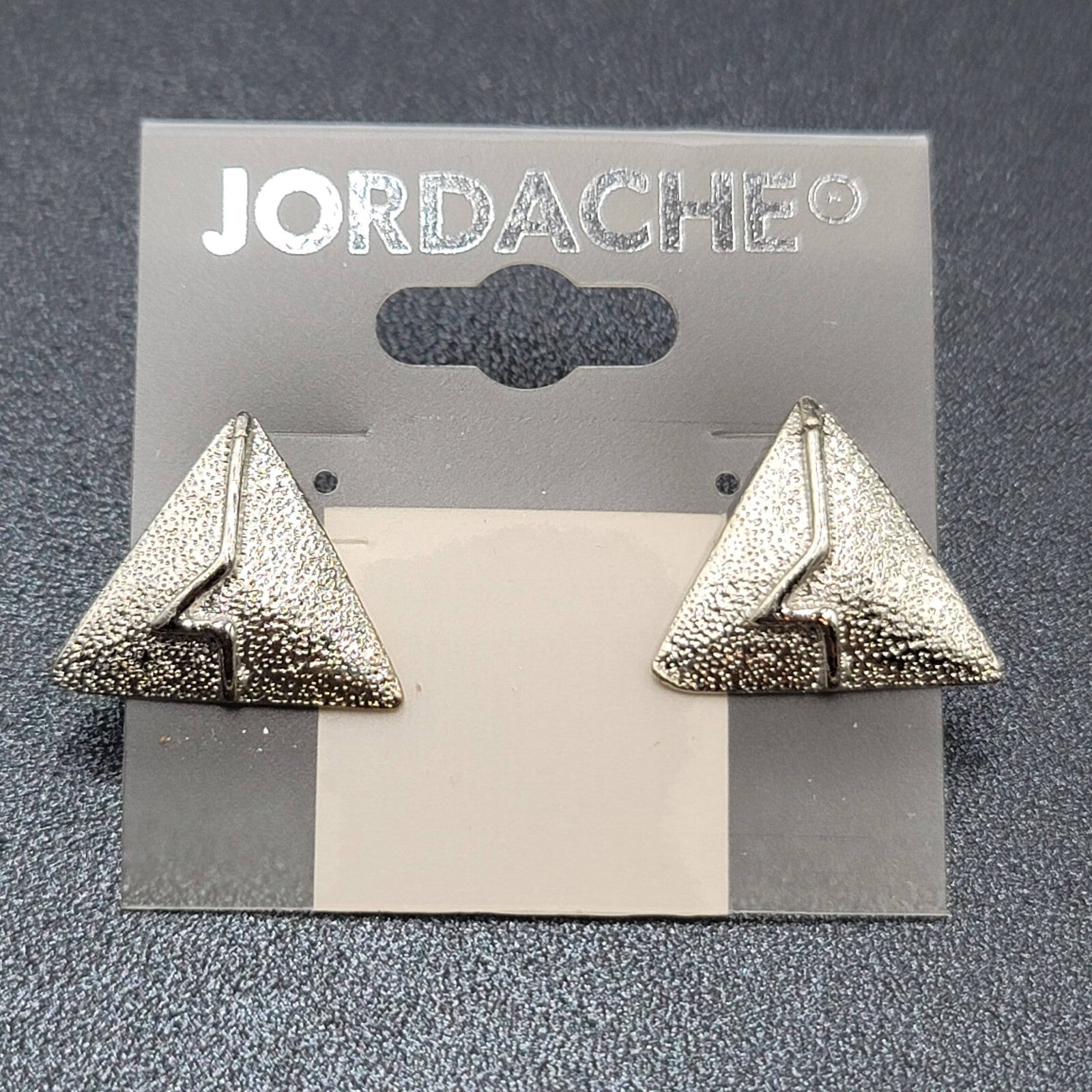 Vintage Jordache Pierced Earrings Lot of 2 Silver tone Gold tone Drop NOS w Tags