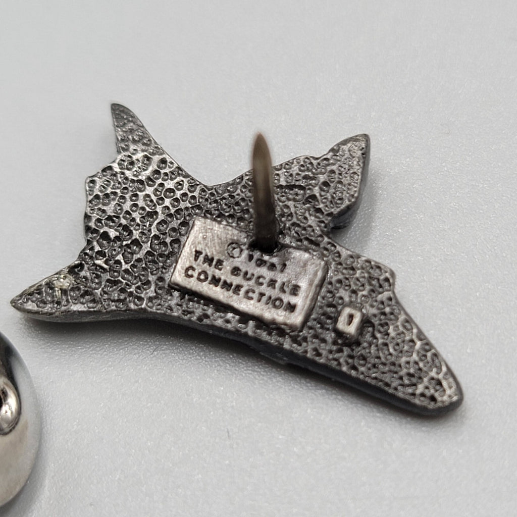 NASA Space Shuttle 3D Pewter Lapel Hat Tie Pin The Buckle Connection