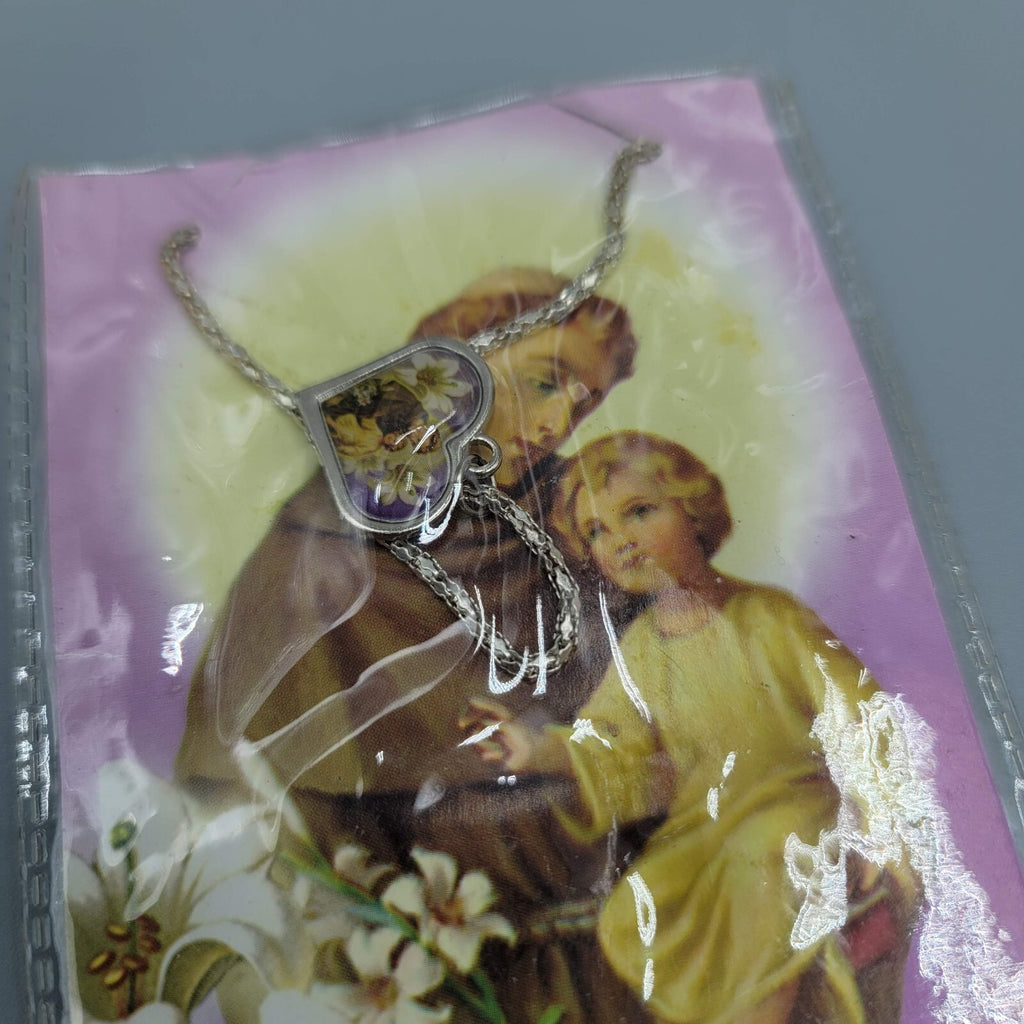 Vintage Catholic Religious Collection Lot Prayer Cards Necklaces Rosary