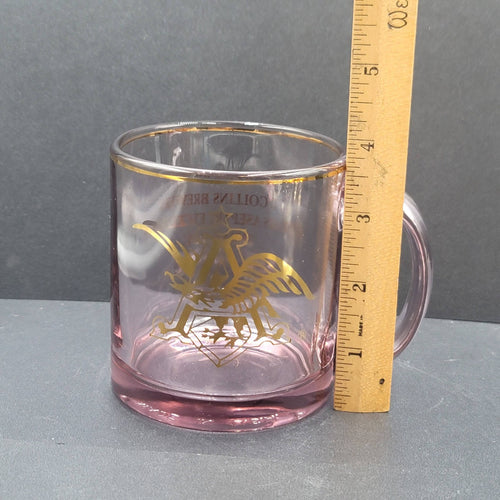 Anheuser Busch Ft Collins Brewery Purple Glass Mug 6 Years Aseptic Excellence
