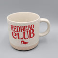 Redhead Club Ceramic Coffee Mug Speckled Beige Tall Tea Cup Collectible