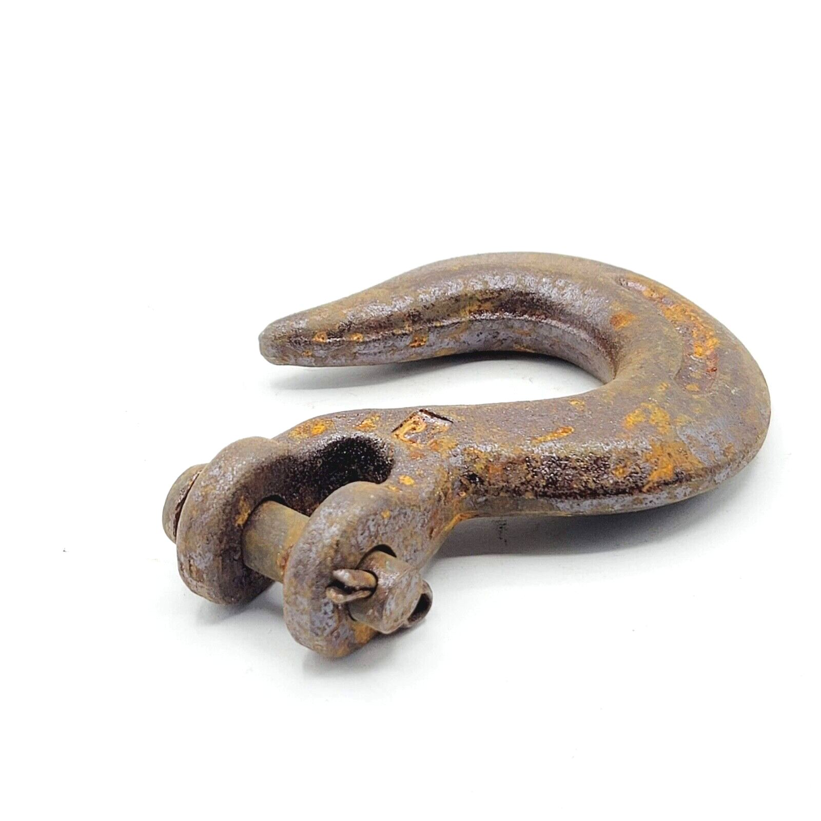 Vintage Forged Cast Iron Hook 4" Salvage Reclaimed Barns Rigging Hoist