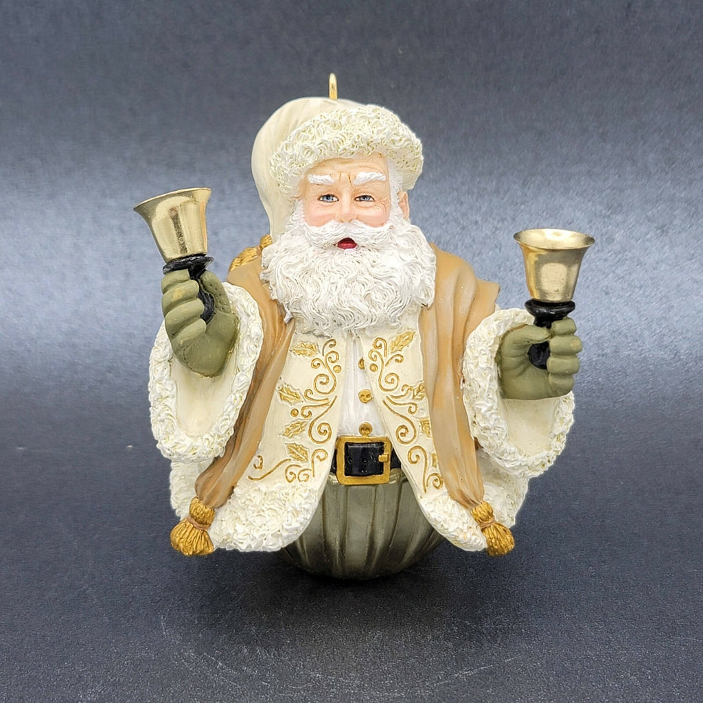 HALLMARK 2004 BELL SANTA ORNAMENT JOLLY OLD KRIS JINGLE 3 1/4"