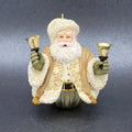 HALLMARK 2004 BELL SANTA ORNAMENT JOLLY OLD KRIS JINGLE 3 1/4"