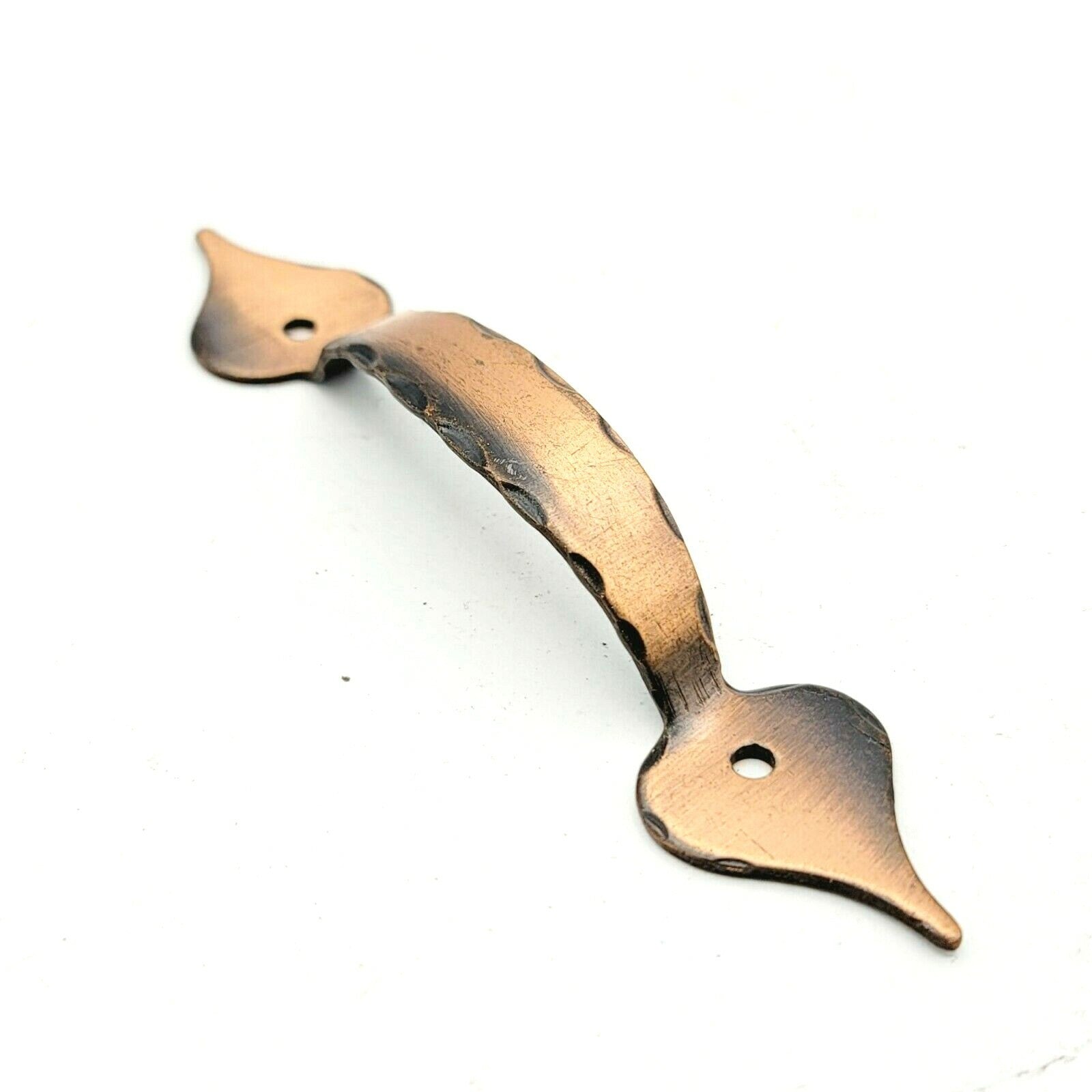 Vintage Hammered Copper Finish Cabinet Door Drawer Pulls 3 3/8" (holes) JAPAN