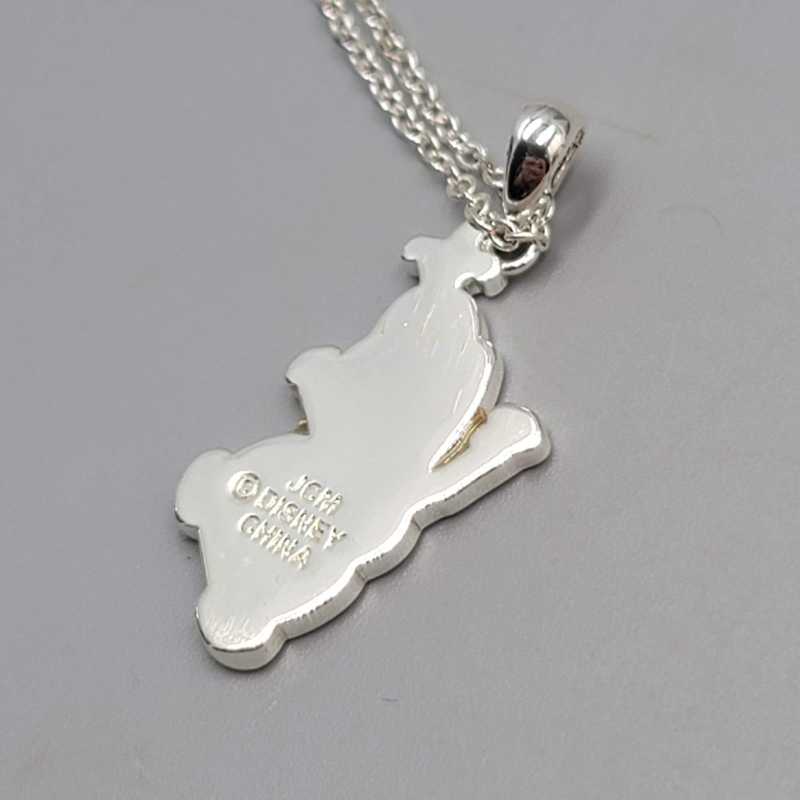 Disney Frozen Olaf Snowman Pendant Silver Signed JCM Charm For Bracelet Necklace
