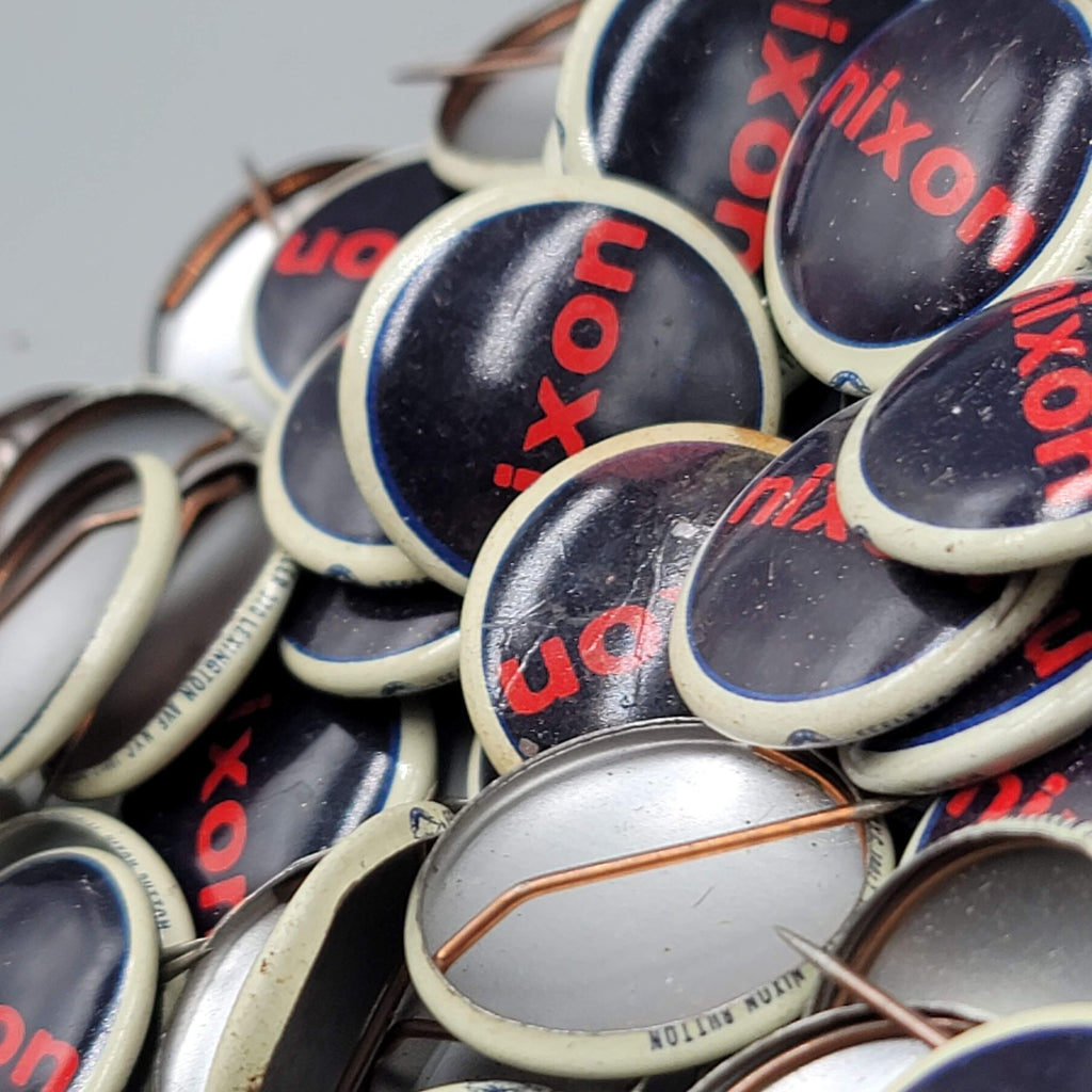 Vintage Nixon Campaign Buttons Official Pinbacks Political Pin Lot of 75+ 7/8"