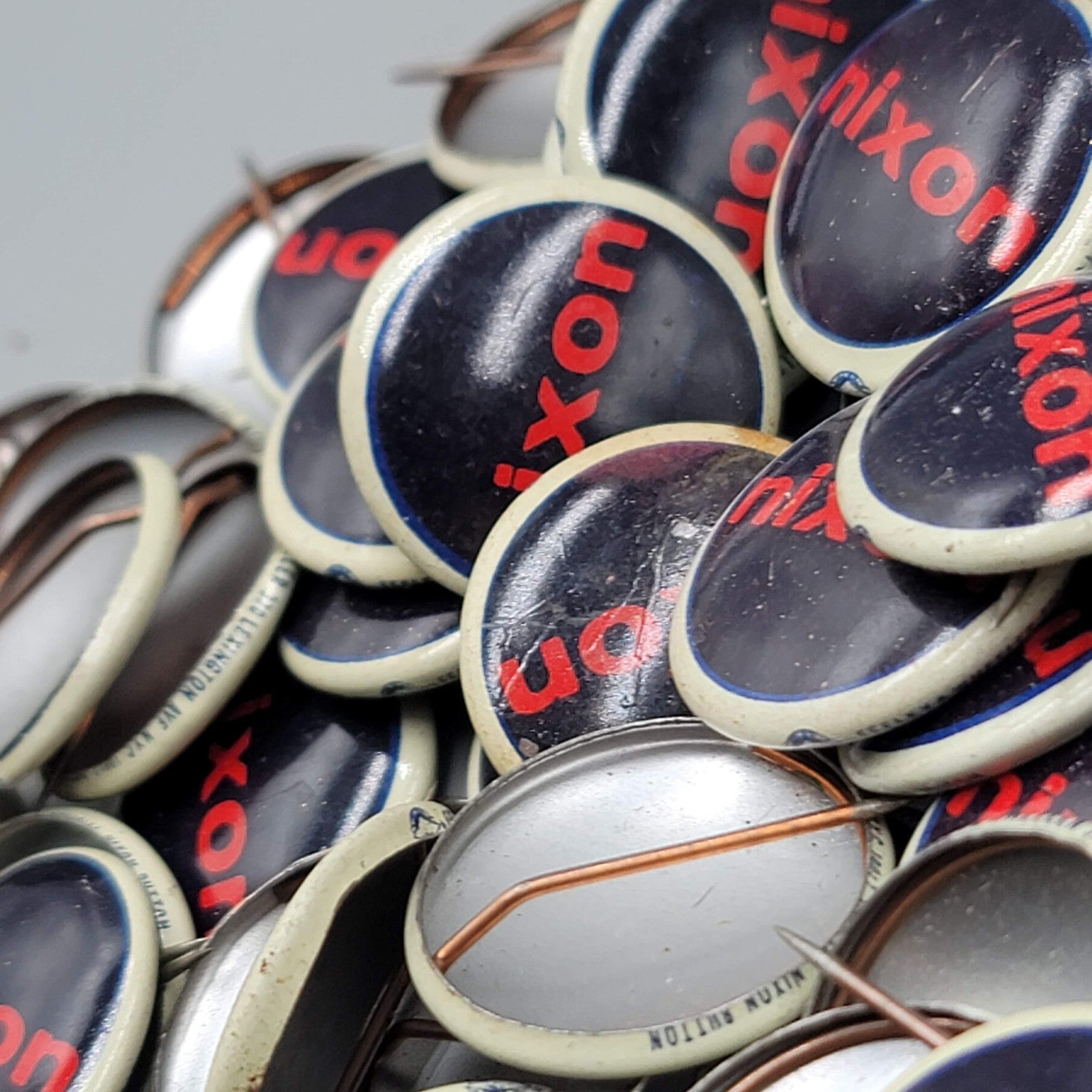 Vintage Nixon Campaign Buttons Official Pinbacks Political Pin Lot of 75+ 7/8"