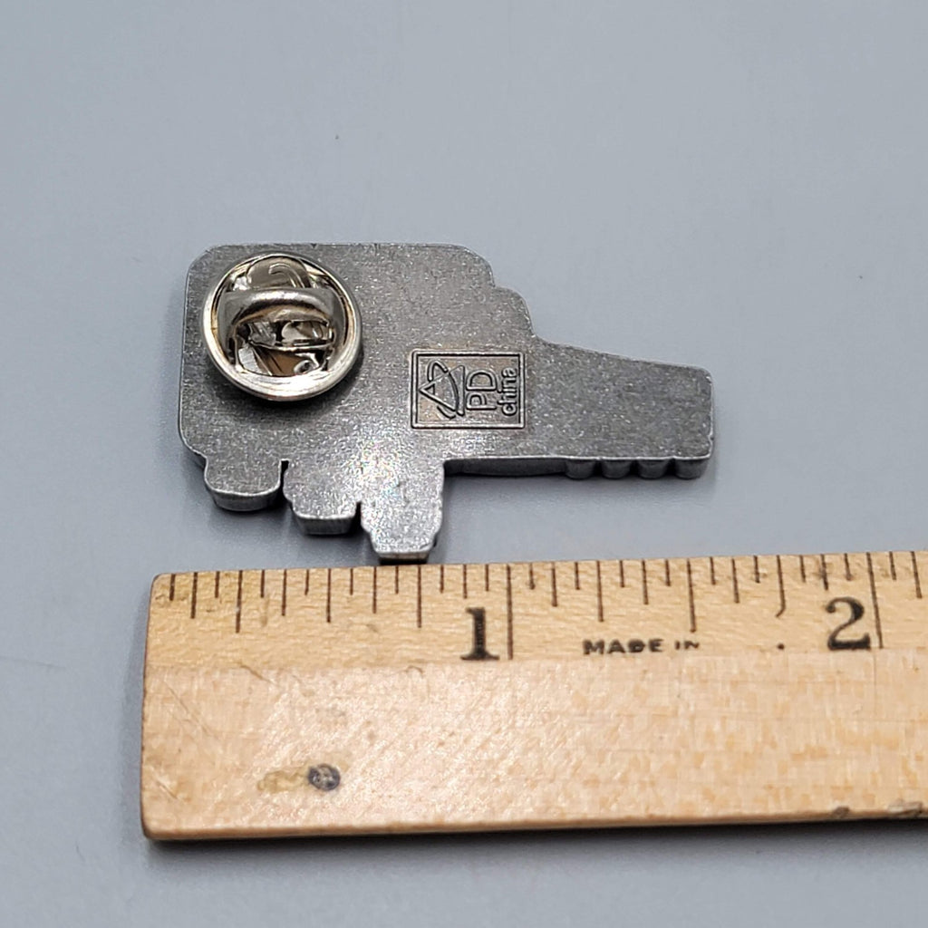 Retro Cinema Movie Film Camera Enamel Lapel Pin 1.5"