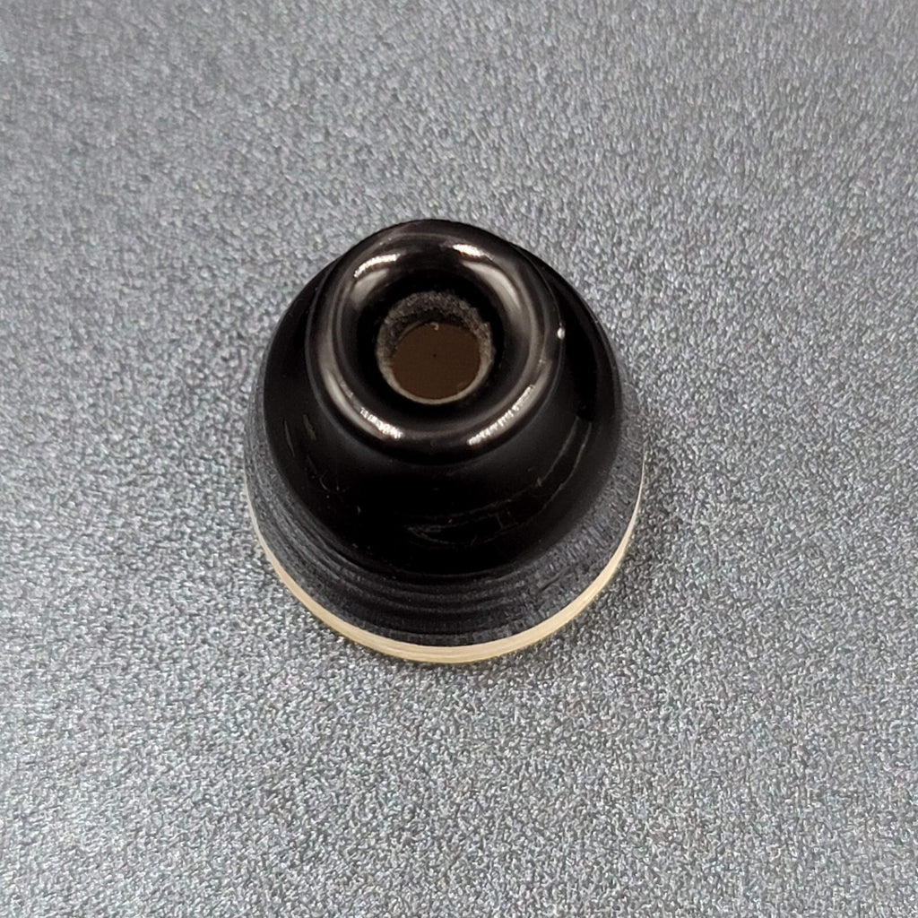 Vintage Miniature Pottery Vase Black Glaze 1.75"