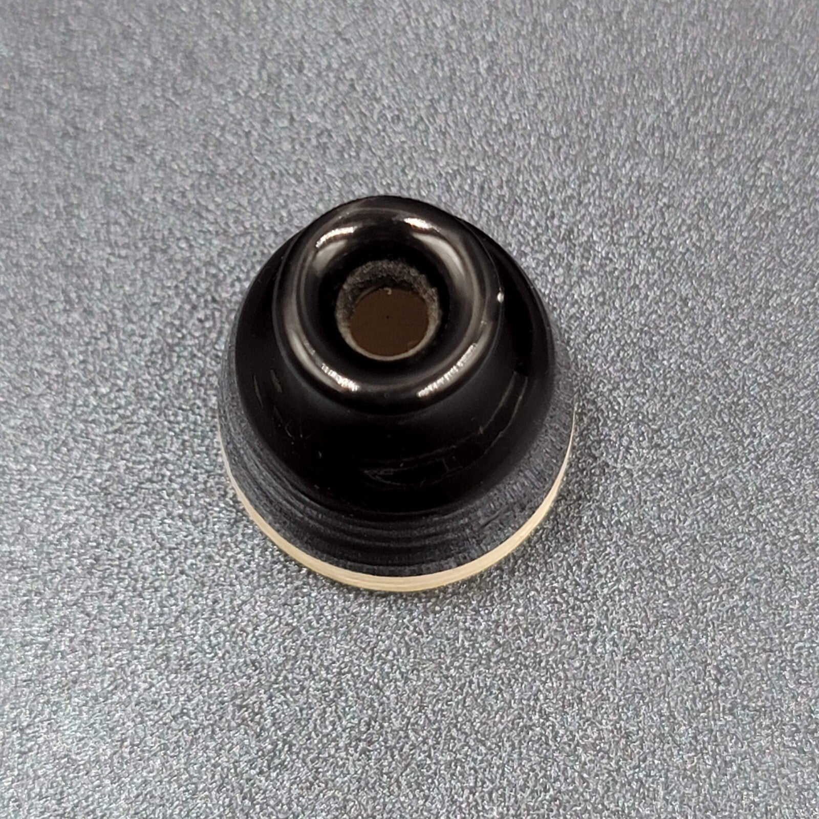 Vintage Miniature Pottery Vase Black Glaze 1.75"