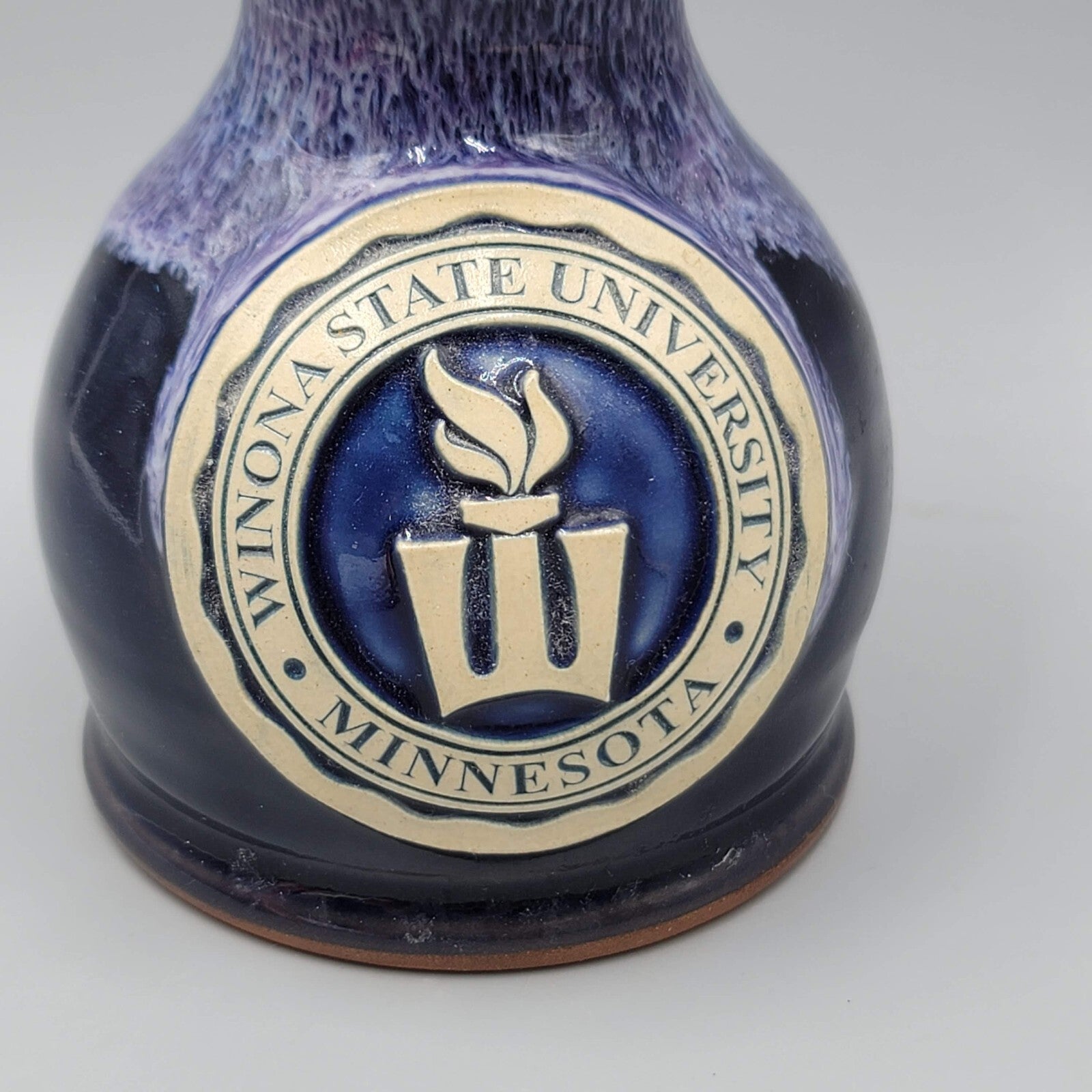 Winona State University MN DENEEN POTTERY VASE Graduation Gift