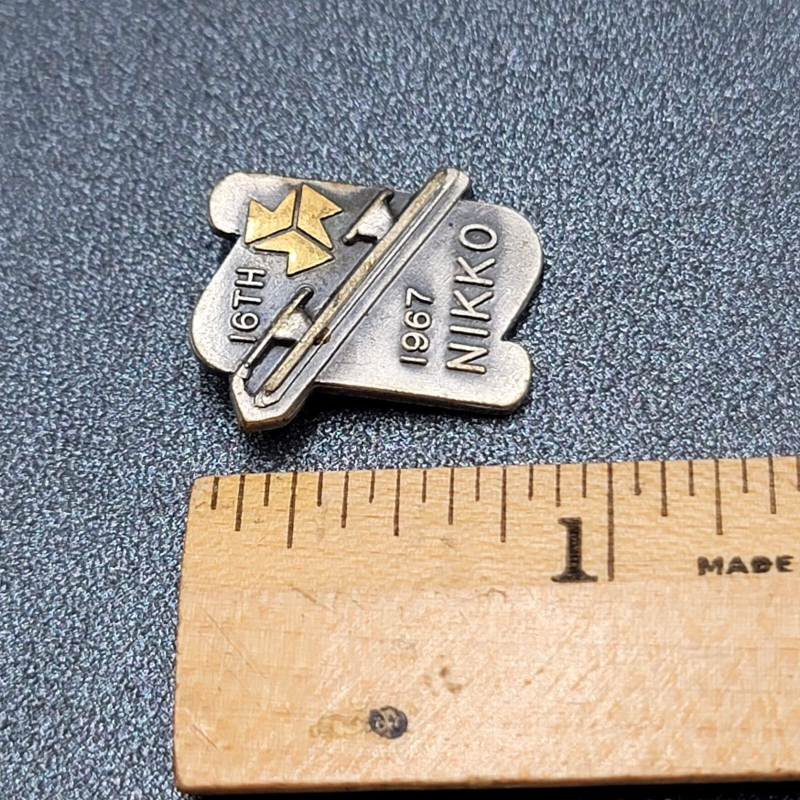 Vintage Japan 16th Nikko Festival 1967 Pewter Pin