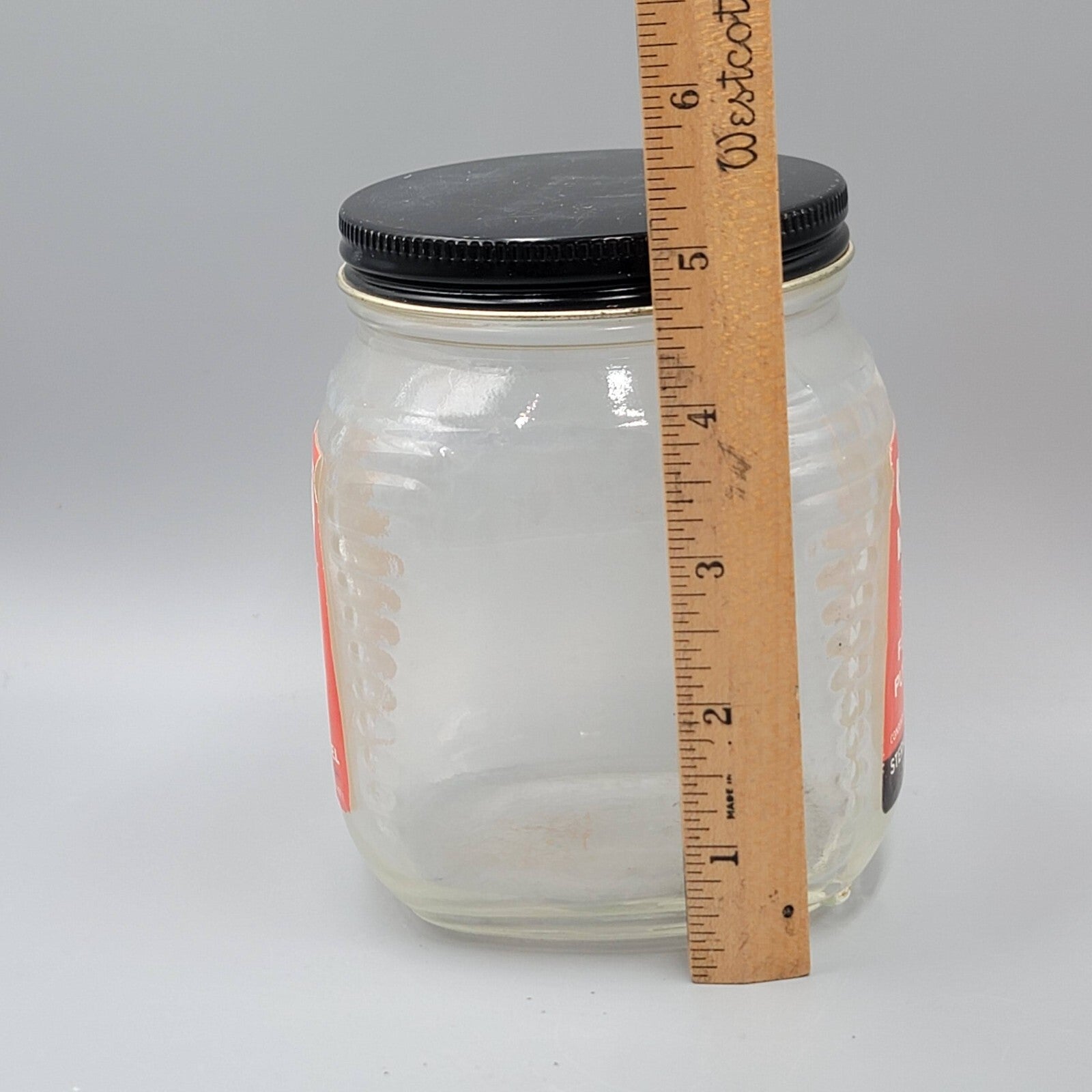 Vintage Sterno Canned Heat Fuel Refilling Glass Jar New York